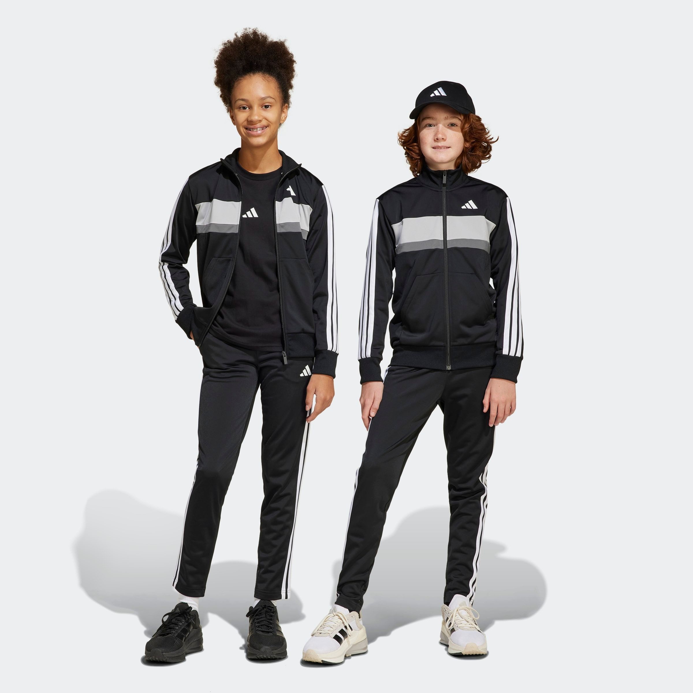 adidas Sportswear Trainingspak J 3S TIBERIO TS (2-delig) kinderen trainingspakken maat 176 zwart