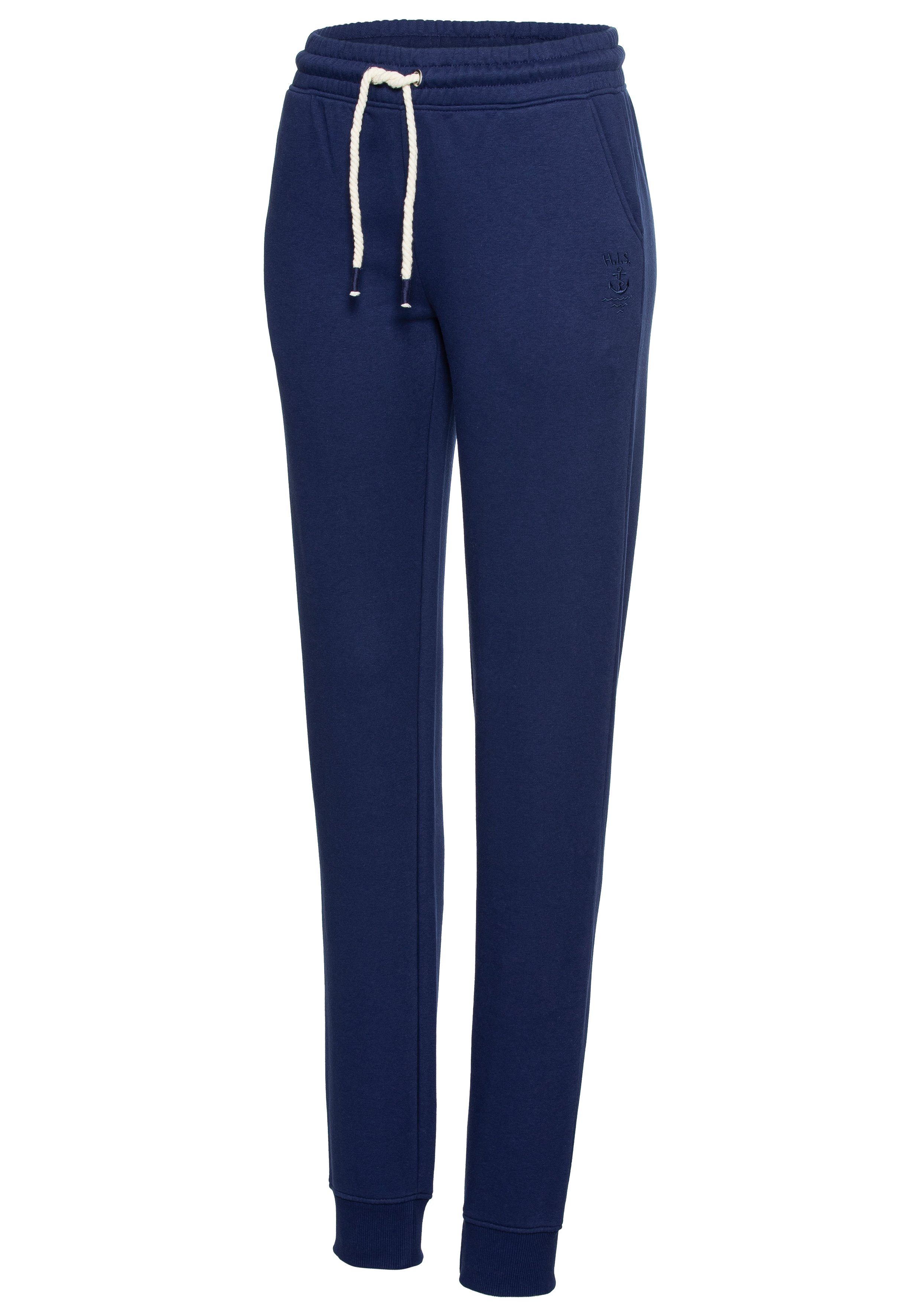H.I.S Sweatbroek elastische band met rijgkoord (1-delig)