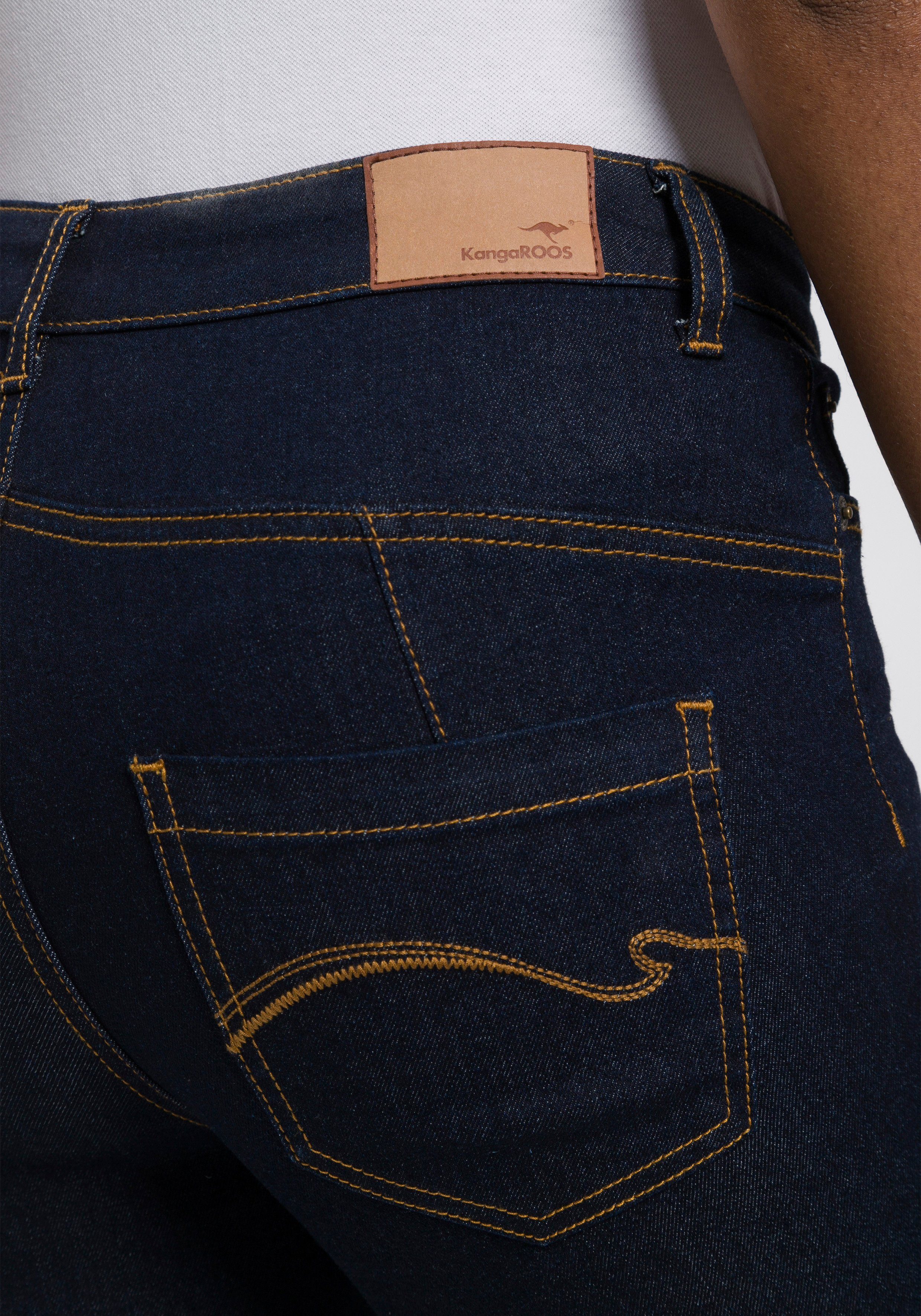 KangaROOS Slim fit jeans CROPPED HIGH WAIST SLIM FIT smalle pasvorm, skinny jeans, trendy used-wassing