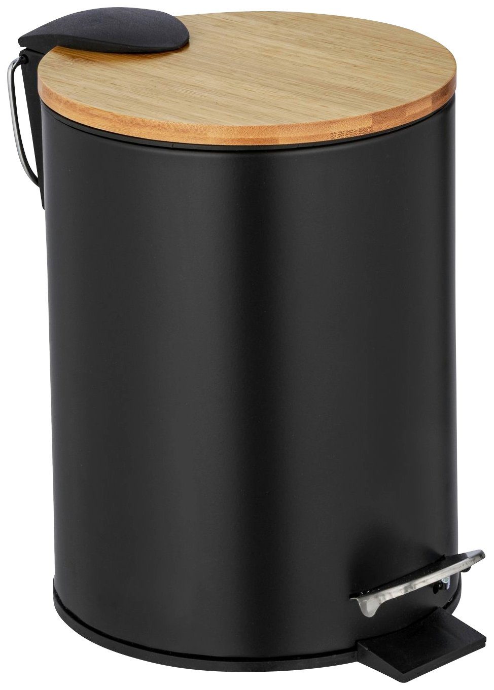 WENKO Tissue-emmer Tortona 3 liter, bxdxh: 17x21x23,5 cm pedaalemmers zwart
