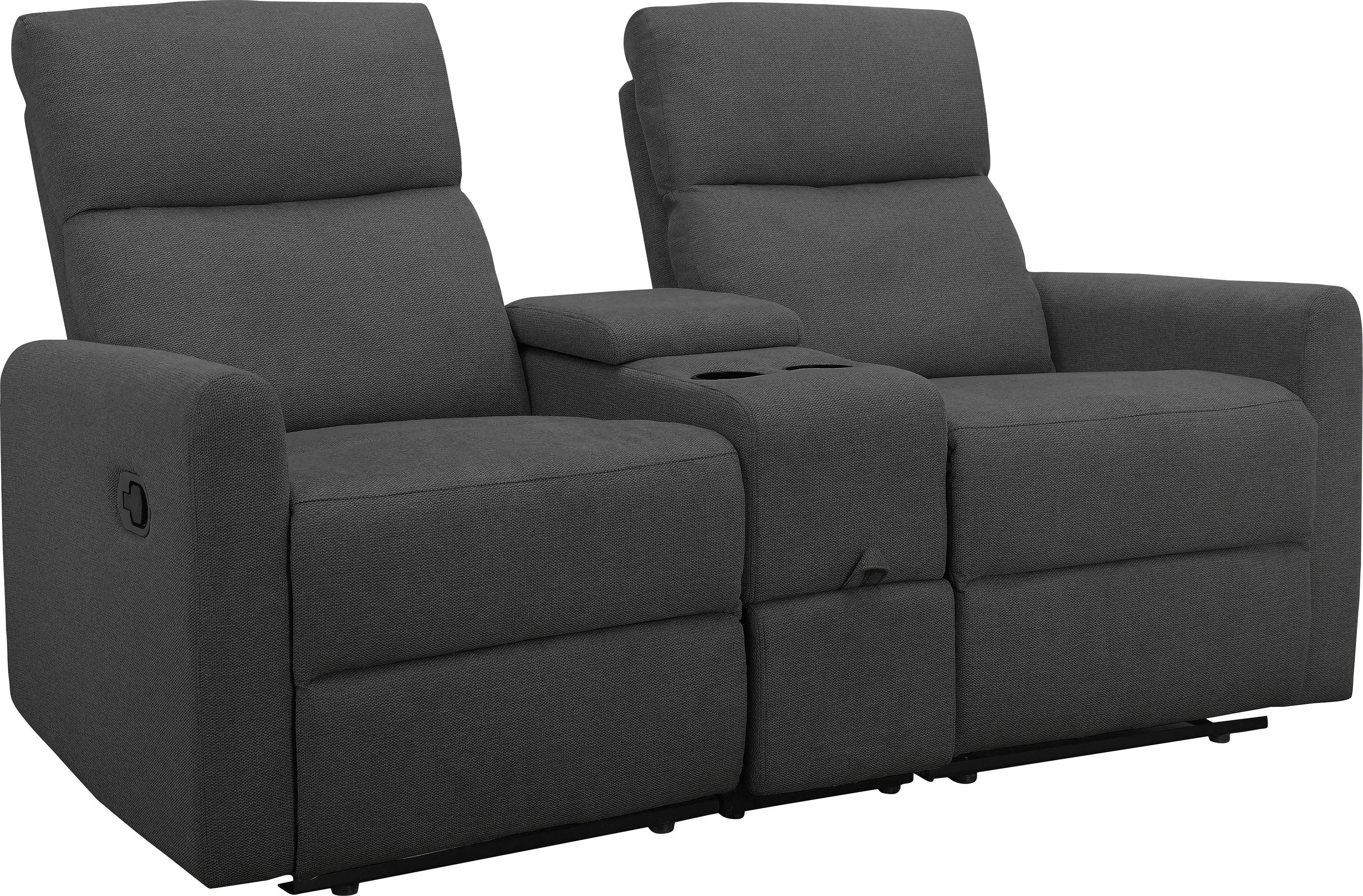 Home affaire 2-zitsbank Daoulas, 2-zits bioscoopbank, TV-fauteuil, multimedia bank