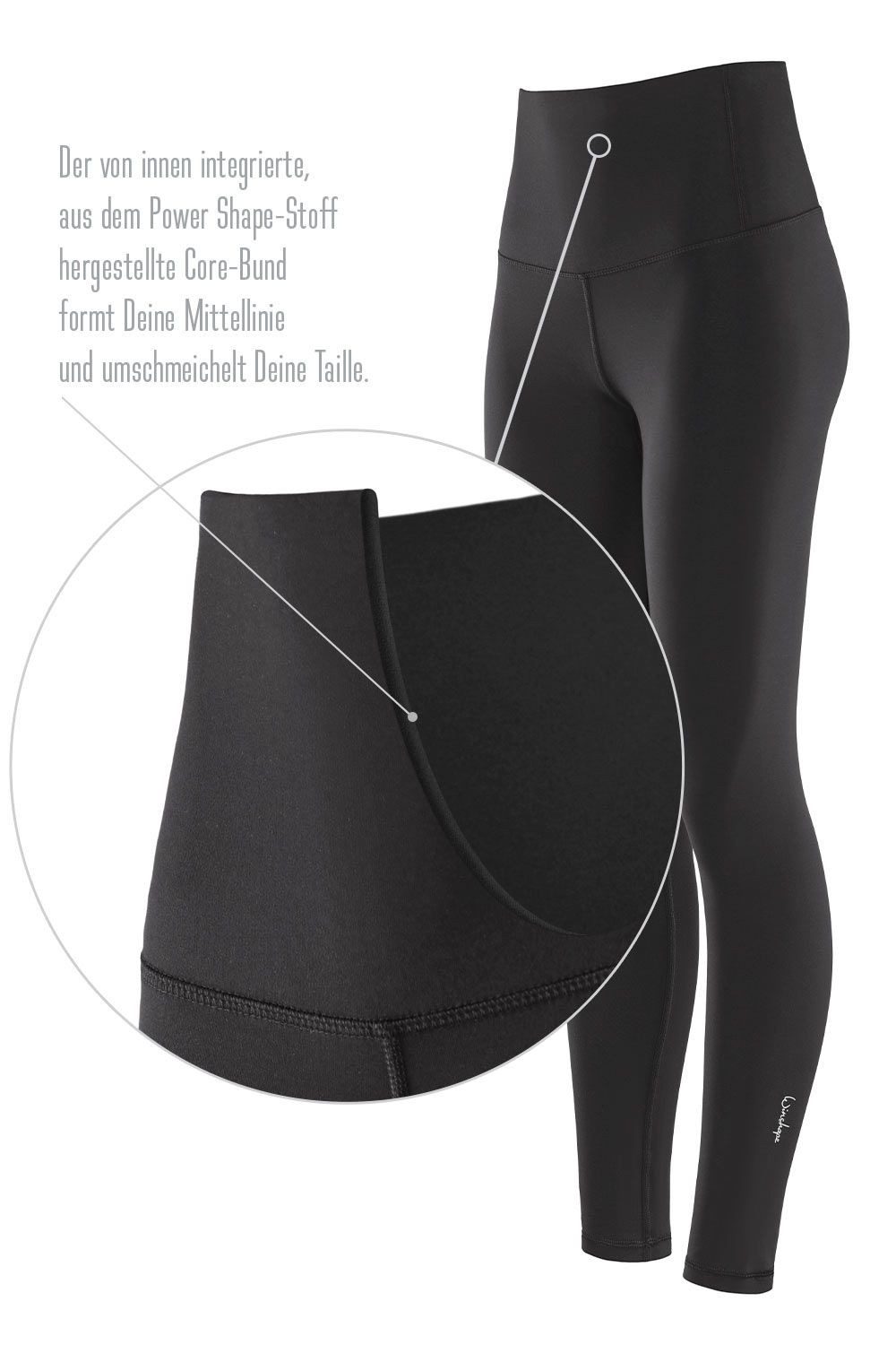 Winshape Legging Functional Comfort HWL117C met v-vorm applicatie en core-band