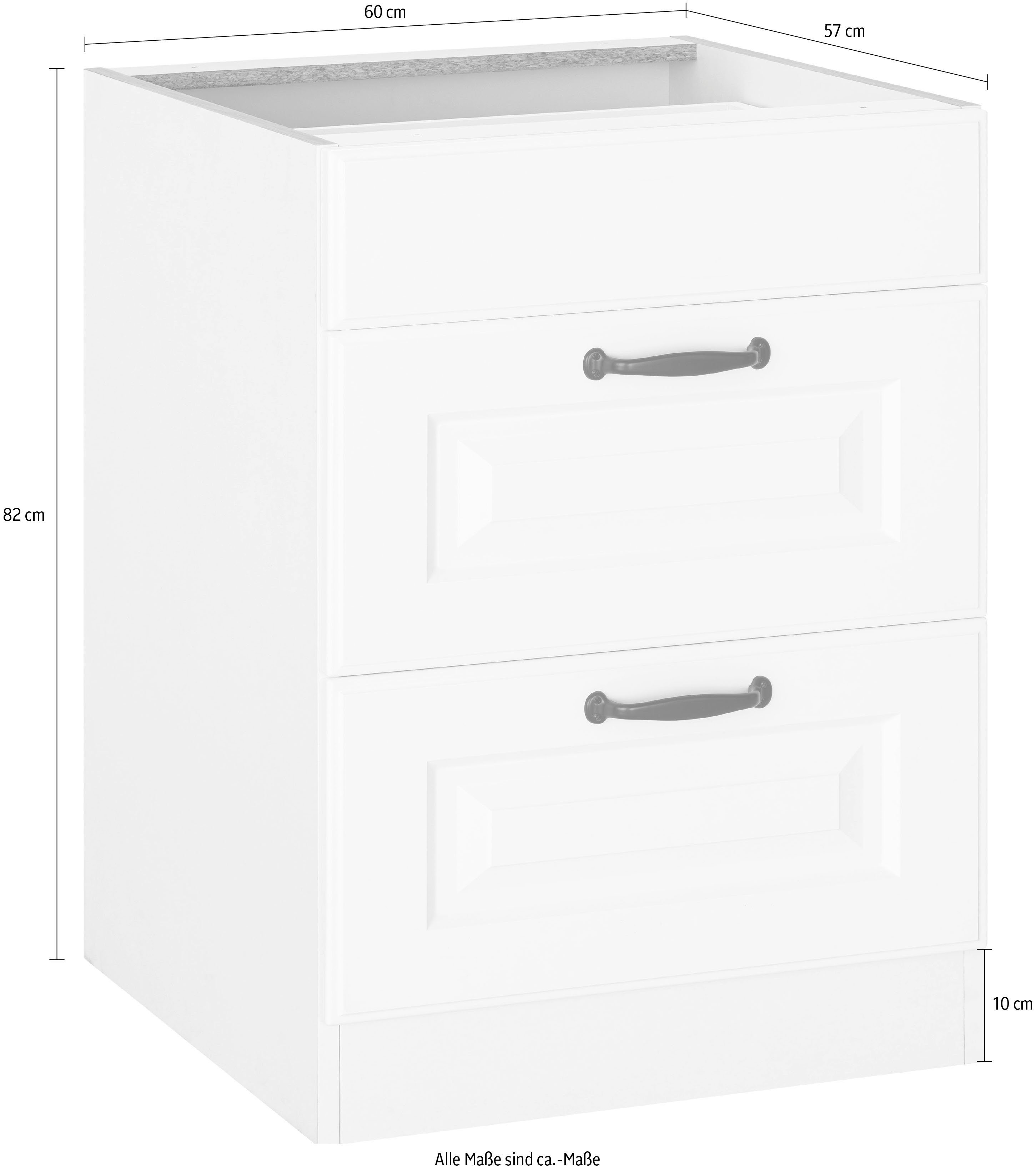 wiho Küchen Ombouwkast voor fornuis Erla 60 cm breed met paneelfront, zonder werkblad
