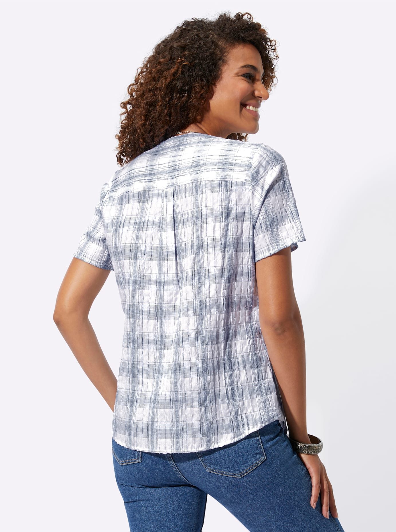 Casual Looks Geruite blouse