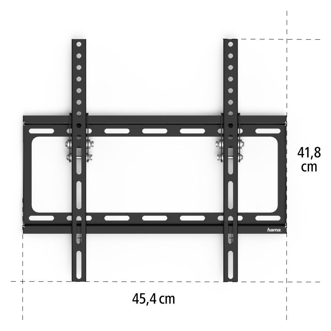 Hama Tv-wandhouder TILT, zwart, 81-191 cm (32"-75"), 43",50",55",65"