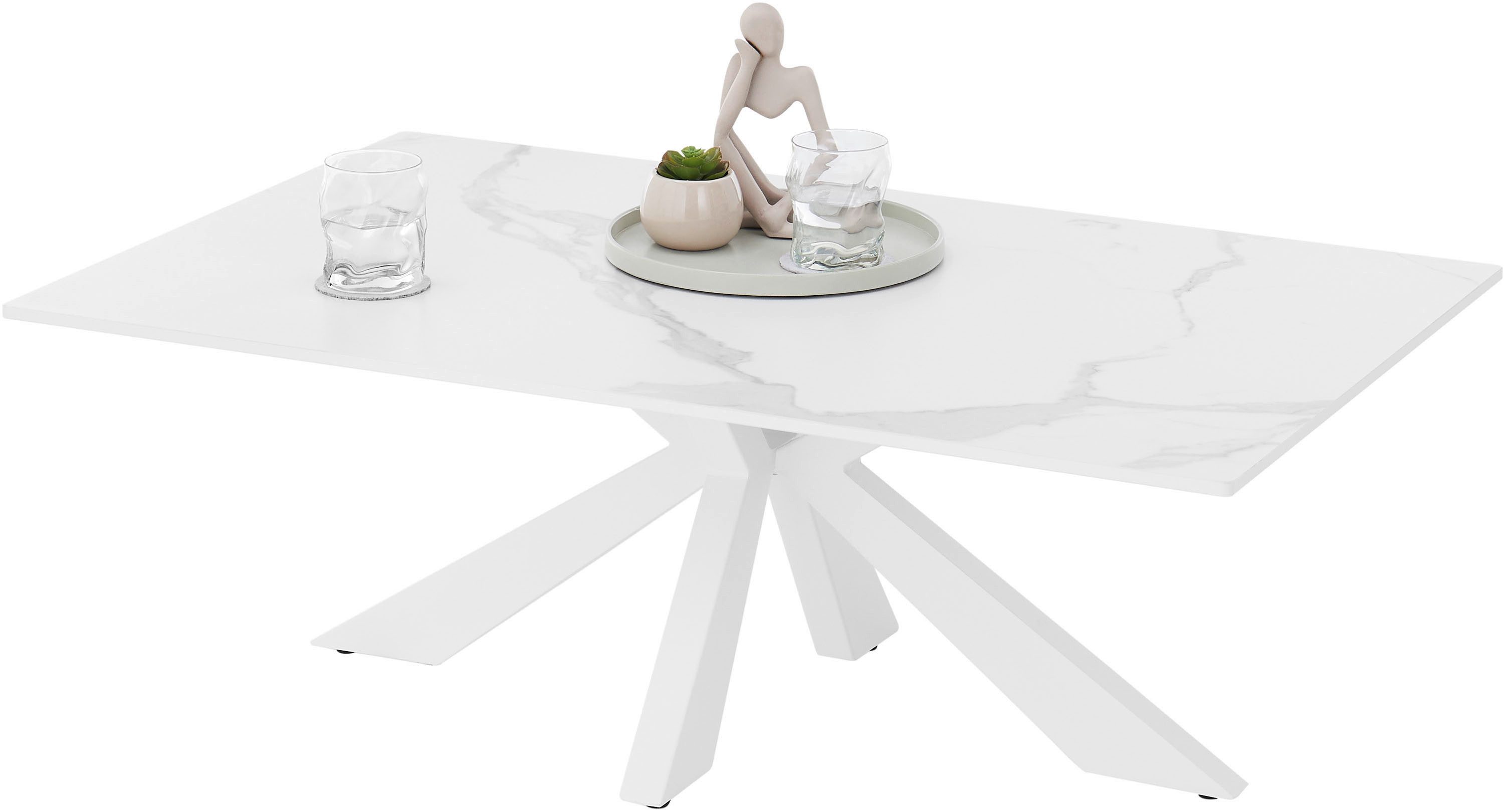 OTTO Stolkom Salontafel Noah salontafel keramiek, wit gemarmerd, BxHxD 110x40x70 cm salon- & bijzettafels wit