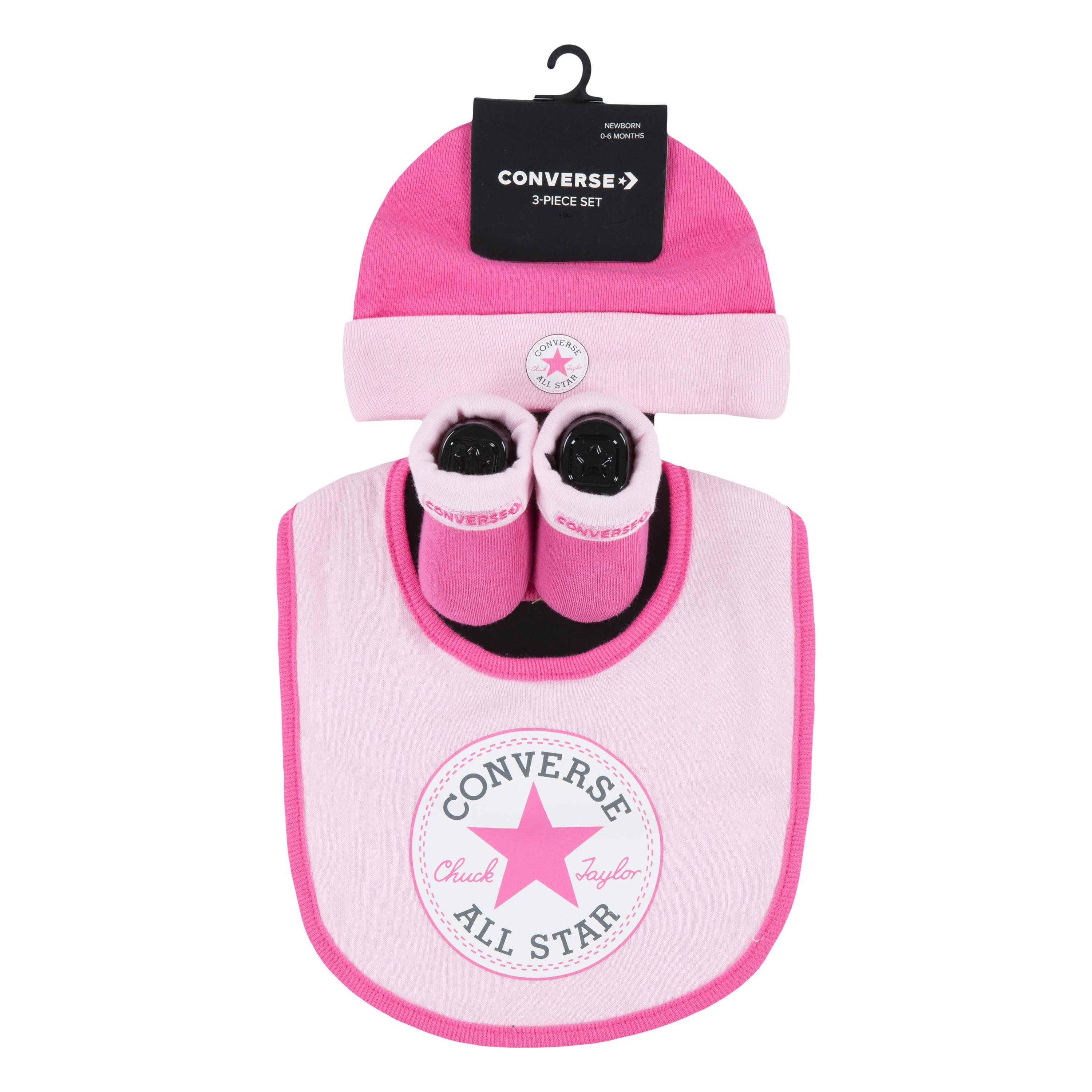 Converse Newborn-cadeauset CHUCK INFANT HAT BIB BOOTIE SET 3PC (3-delig)