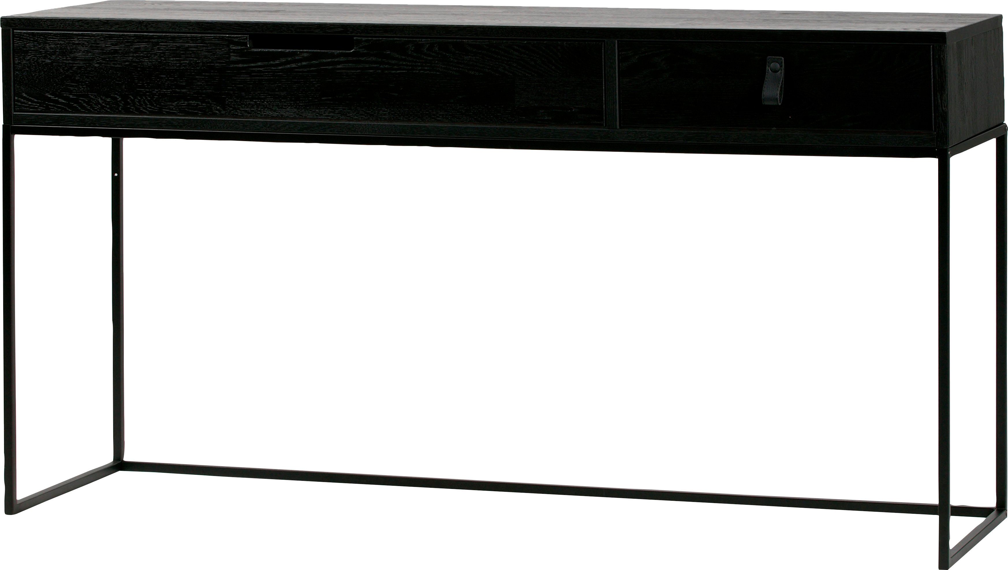 WOOOD Bureau Silas veel opbergruimte, twee lades, h 74 cm x b 140 cm