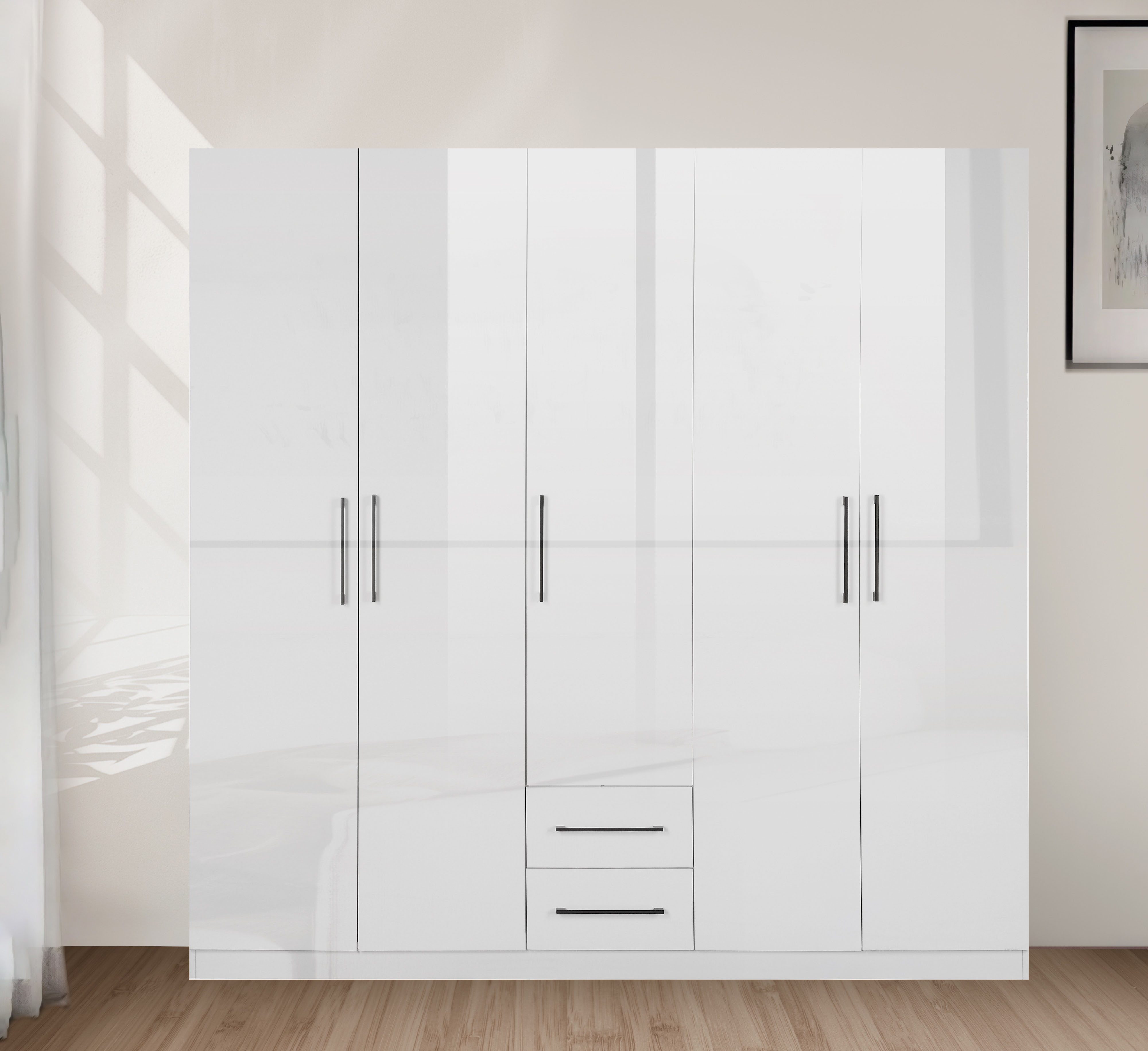 INOSIGN Kledingkast Sylt slaapkamerkast garderobe kast TOPSELLER in hoogglans wit