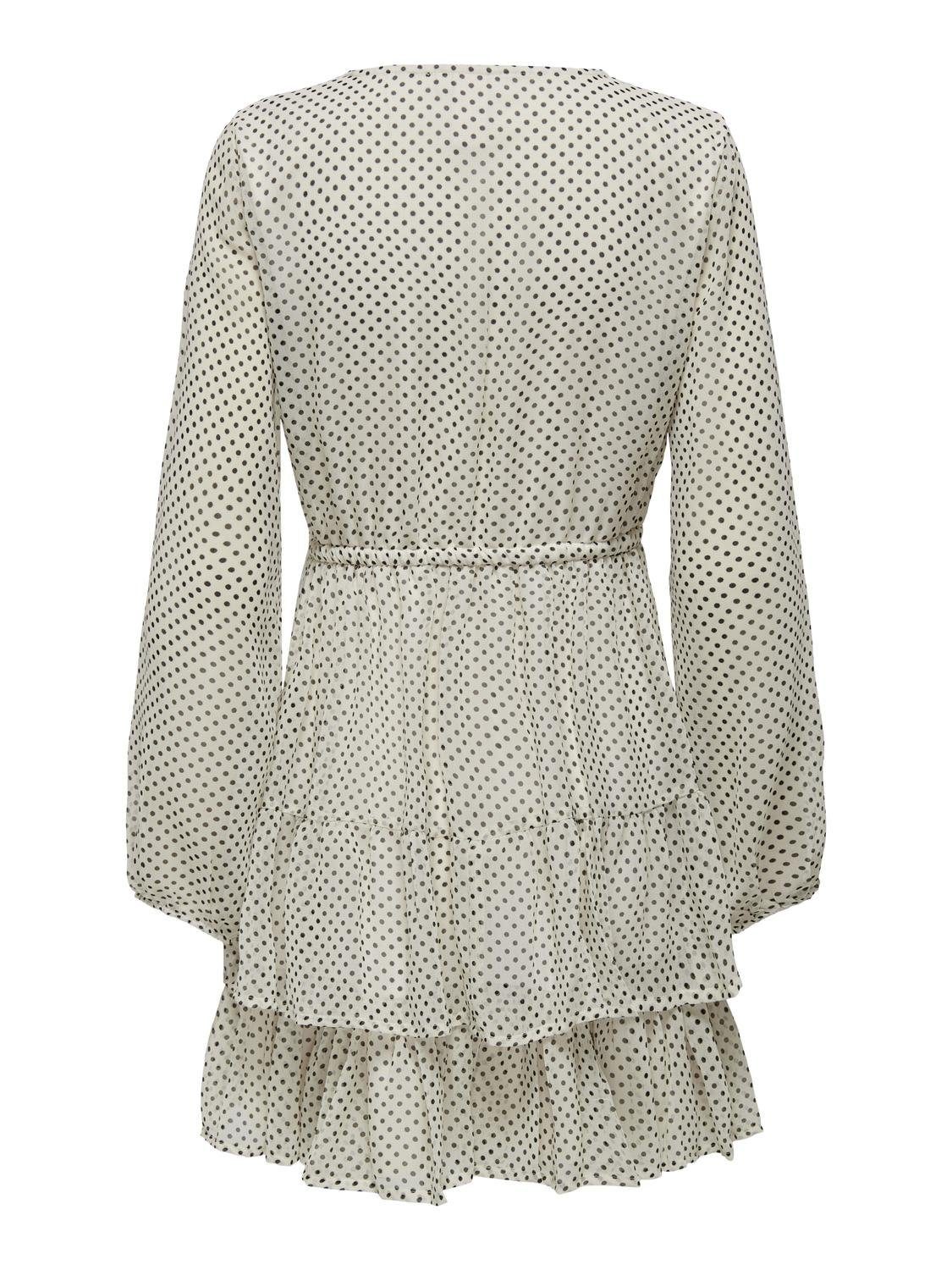 Only Chiffon jurk ONLROBEY ISABELLA LIFE V-NECK DRESS WVN