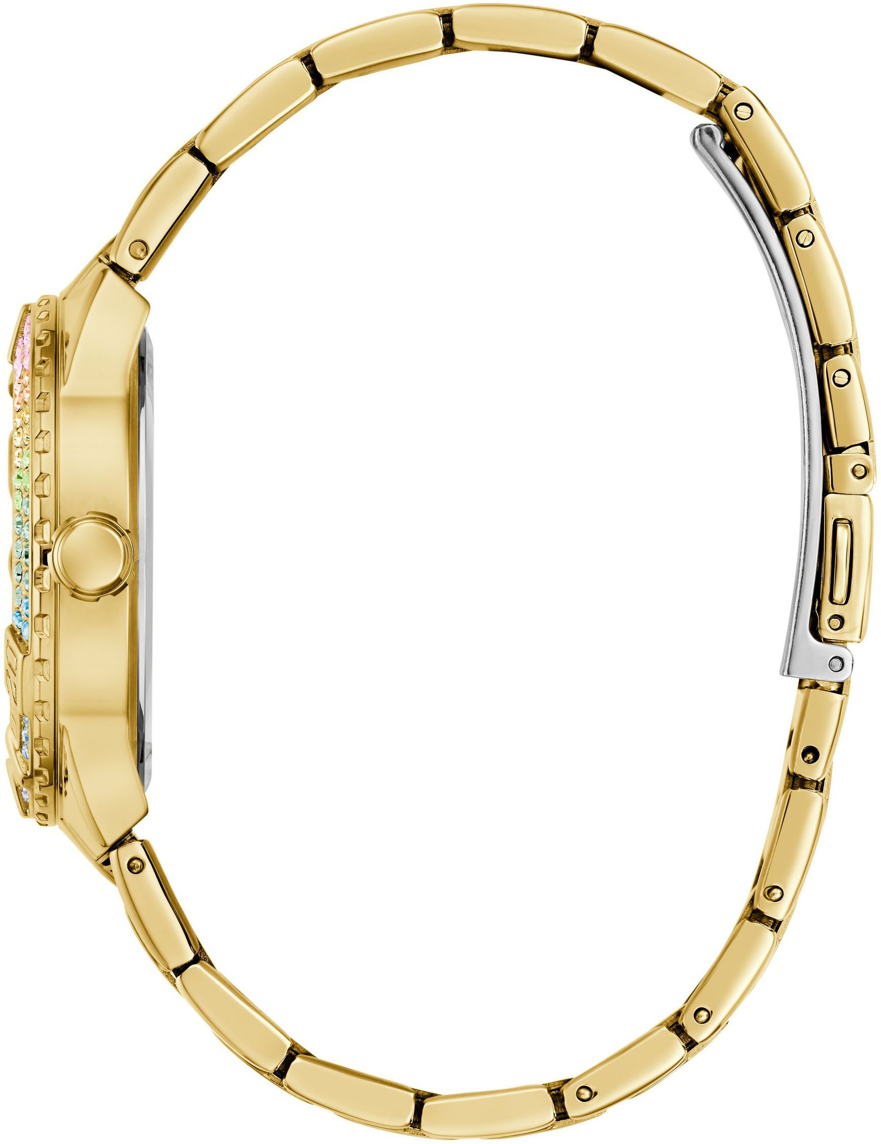 Guess Kwartshorloge Sangria Horloge, dameshorloge, stalen armband