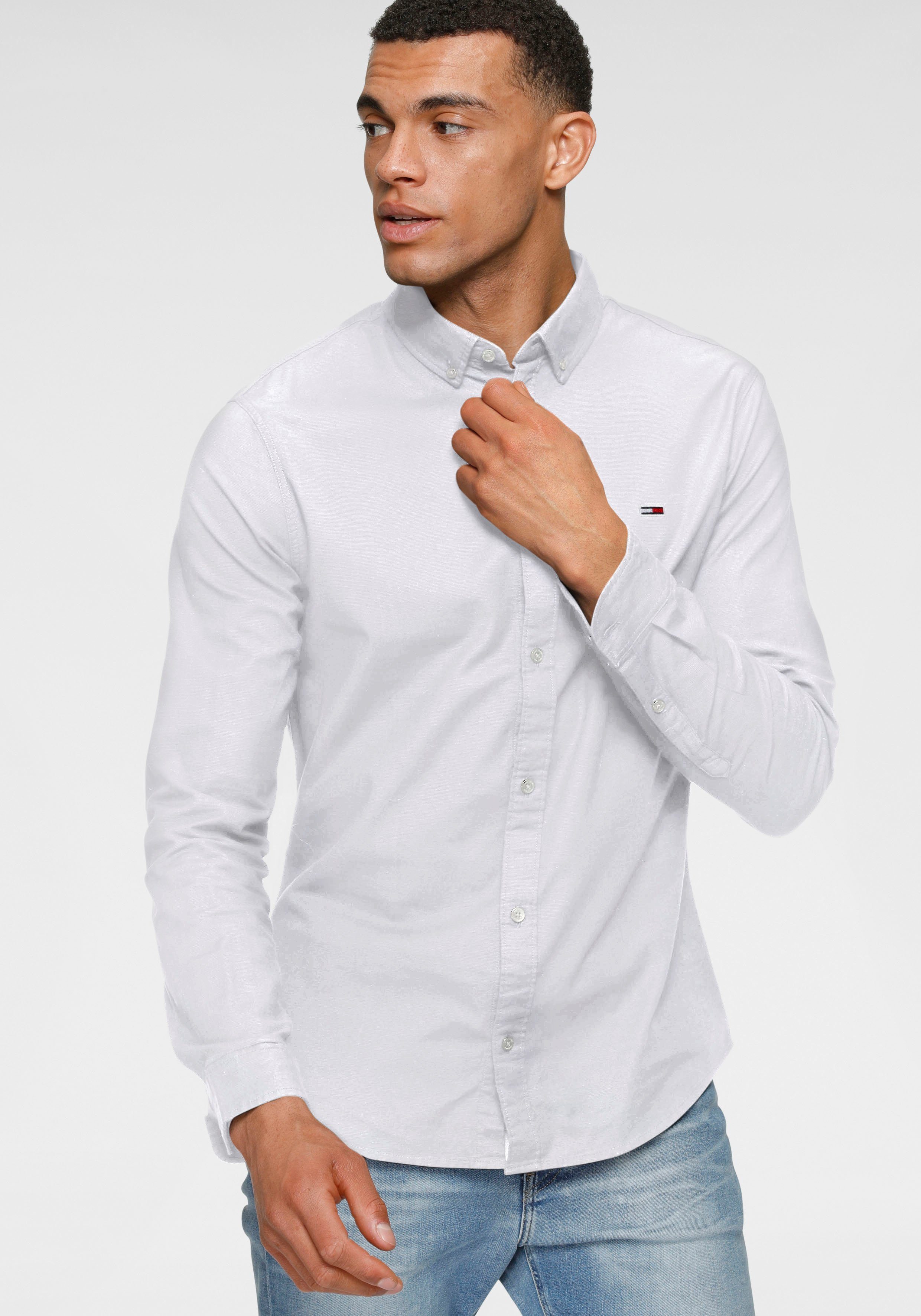 TOMMY JEANS Overhemd met lange mouwen TJM SLIM STRETCH OXFORD SHIRT