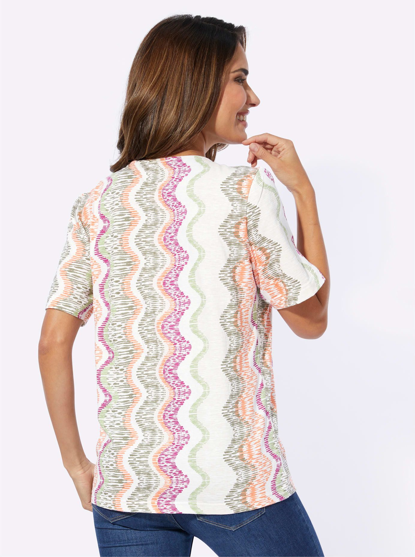 Classic Basics Shirt met V-hals (1-delig)