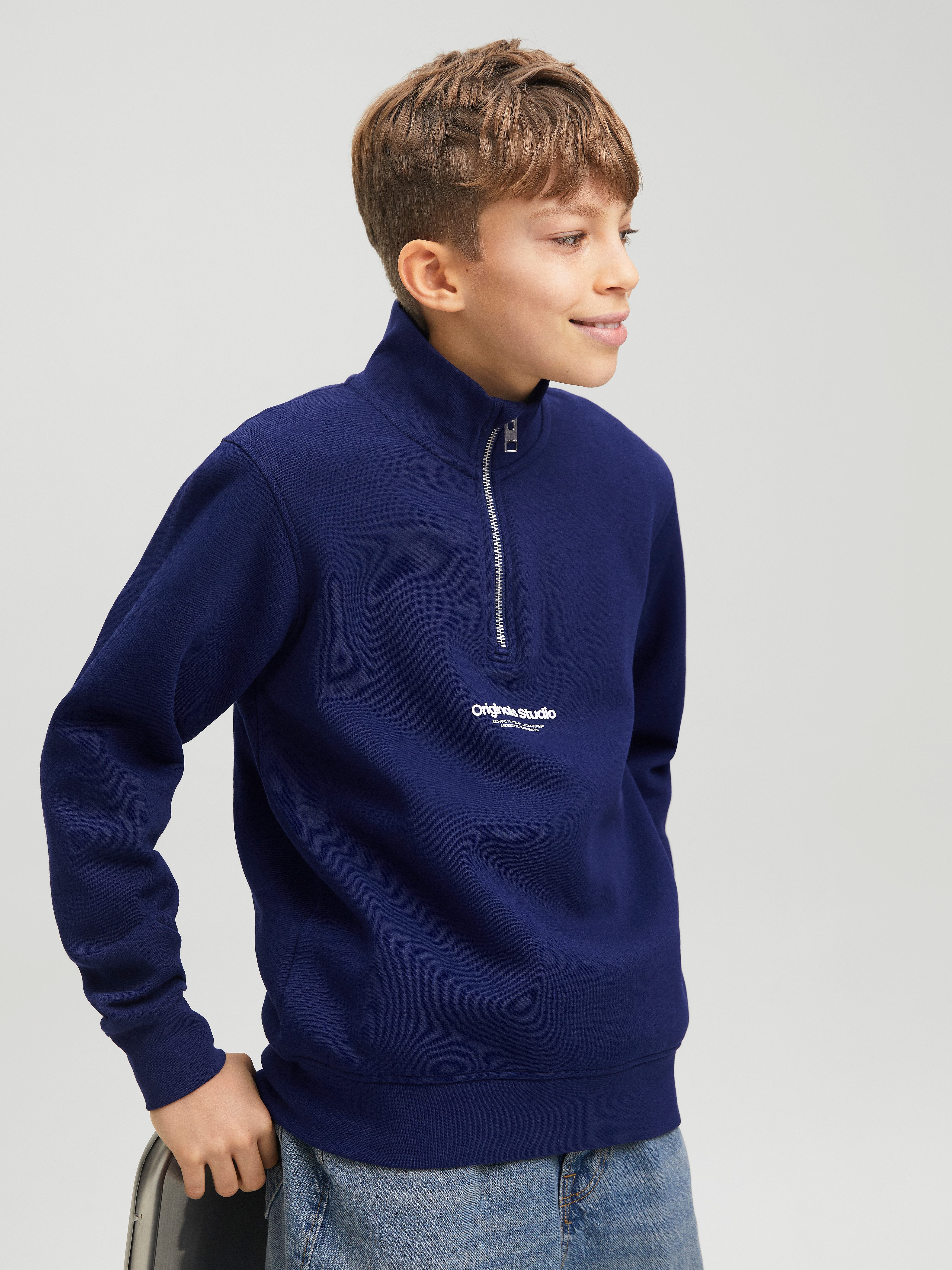 Jack & Jones Junior Sweatshirt JORVESTERBRO SWEAT QUARTER ZIP NOOS JNR