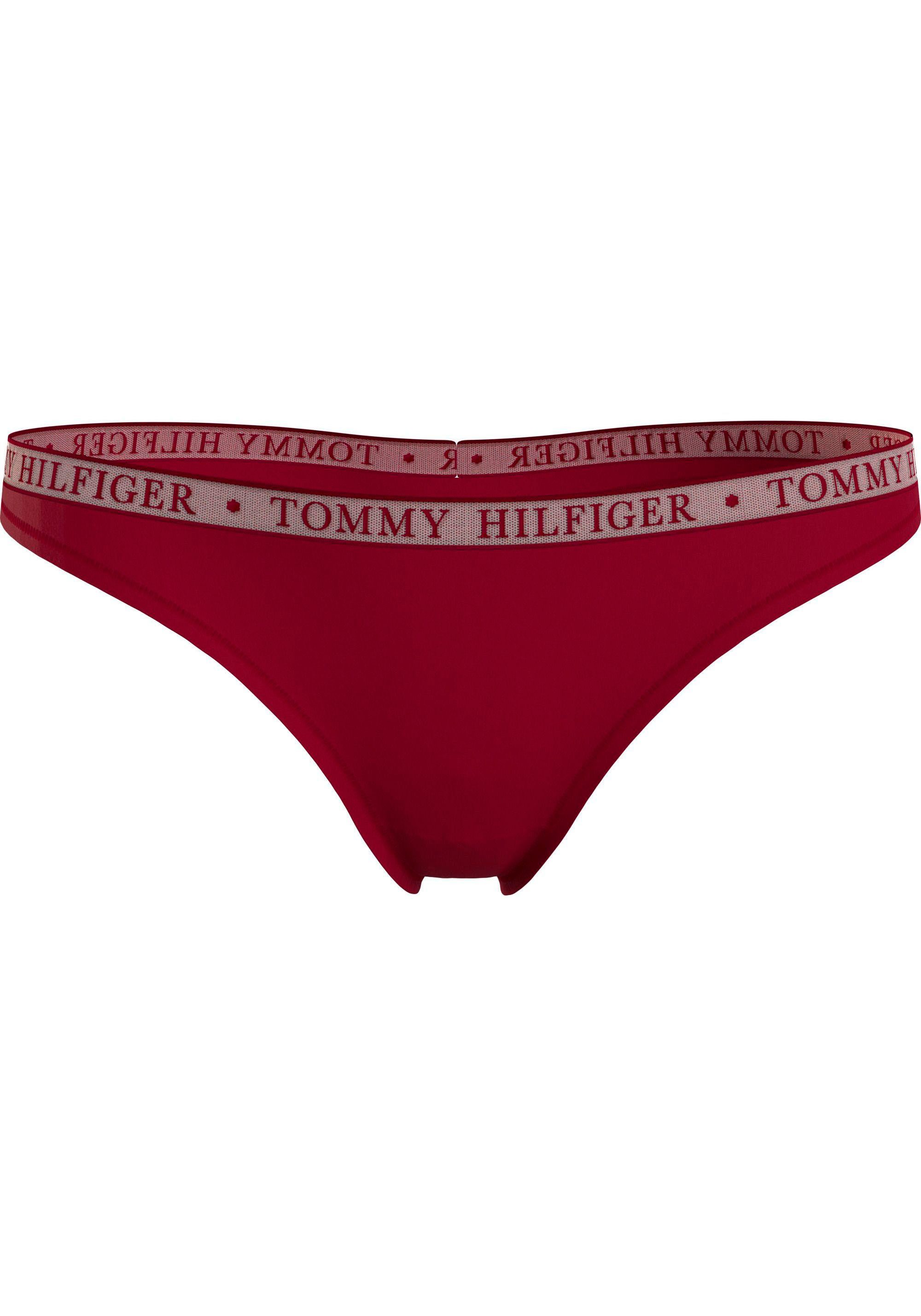 Tommy Hilfiger Underwear Slip LACE 3P THONG (EXT SIZES) met tommy hilfiger logoband (Set van 3)