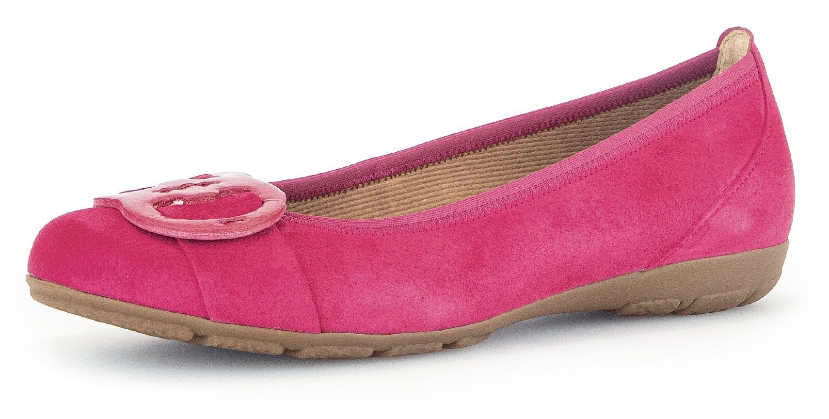 Gabor Ballerina's platte schoenen, instappers met hovercraft luchtkamer-zool dames klassieke ballerina's maat 38,5 roze