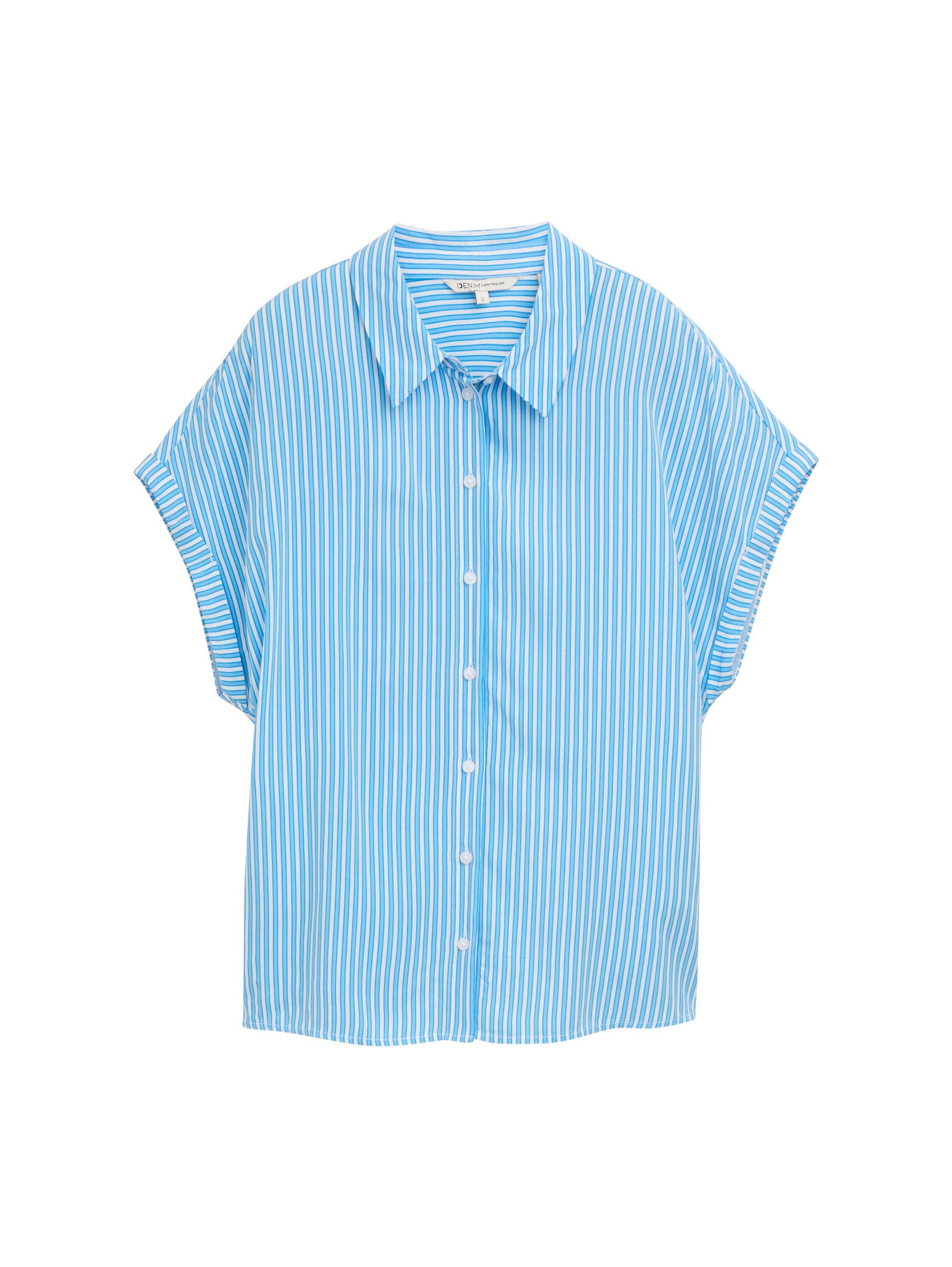 Tom Tailor Denim Shirtblouse met wijde mouwen
