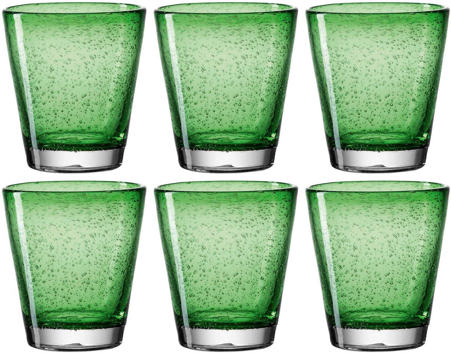 LEONARDO Glazenset Burano 330 ml(set, 6-delig) glazen groen