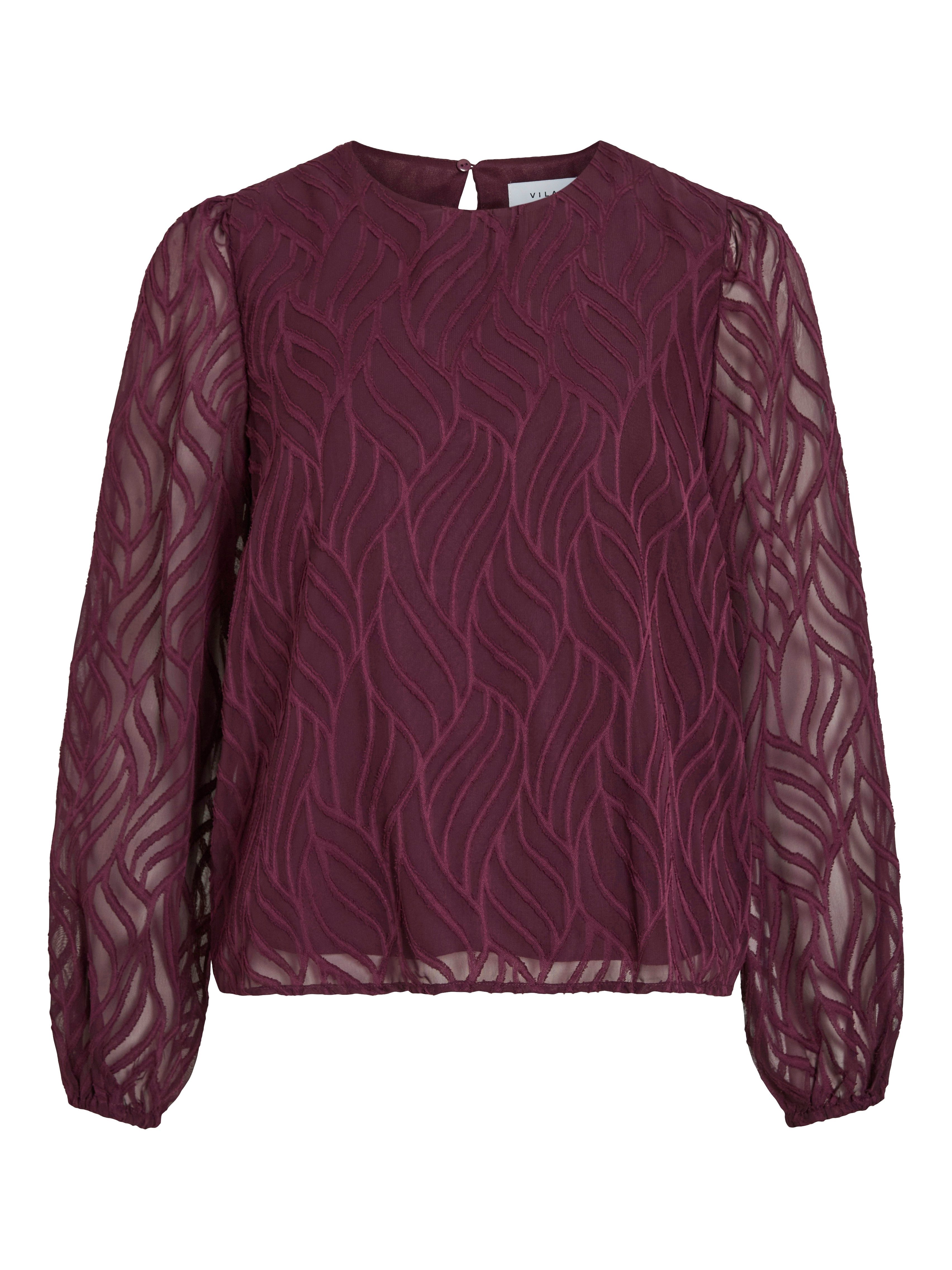 Vila Shirt VIMIKA O-NECK L/S TOP - NOOS