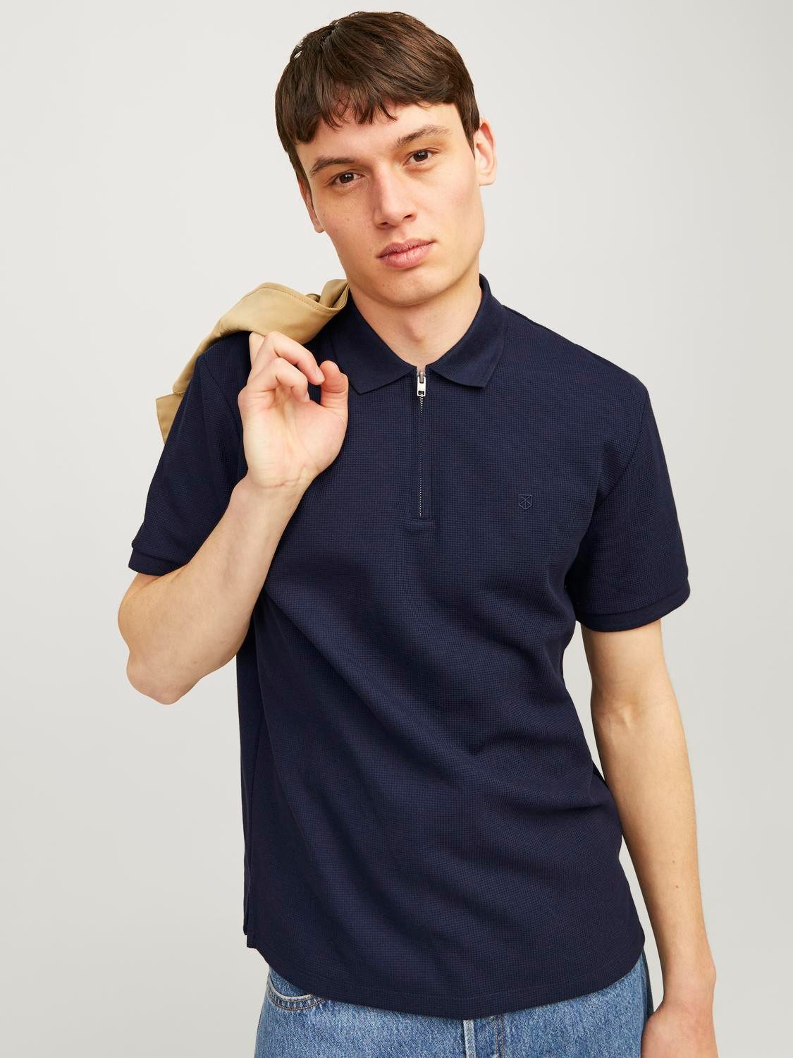 Jack & Jones Poloshirt JPRCCJOHNNY HALF ZIP SS POLO SN