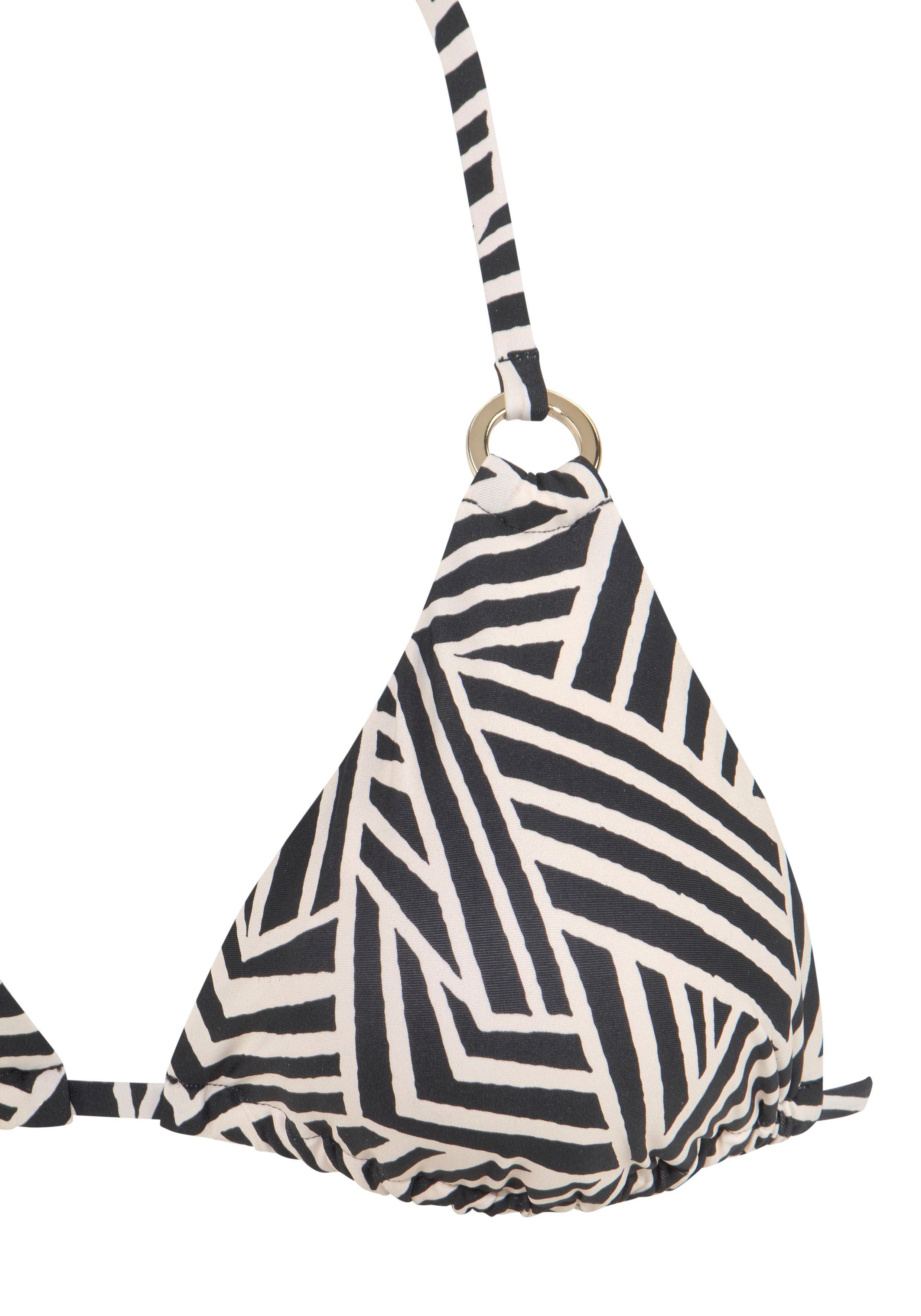 Lascana Triangel-bikinitop Cleo met geometrische print