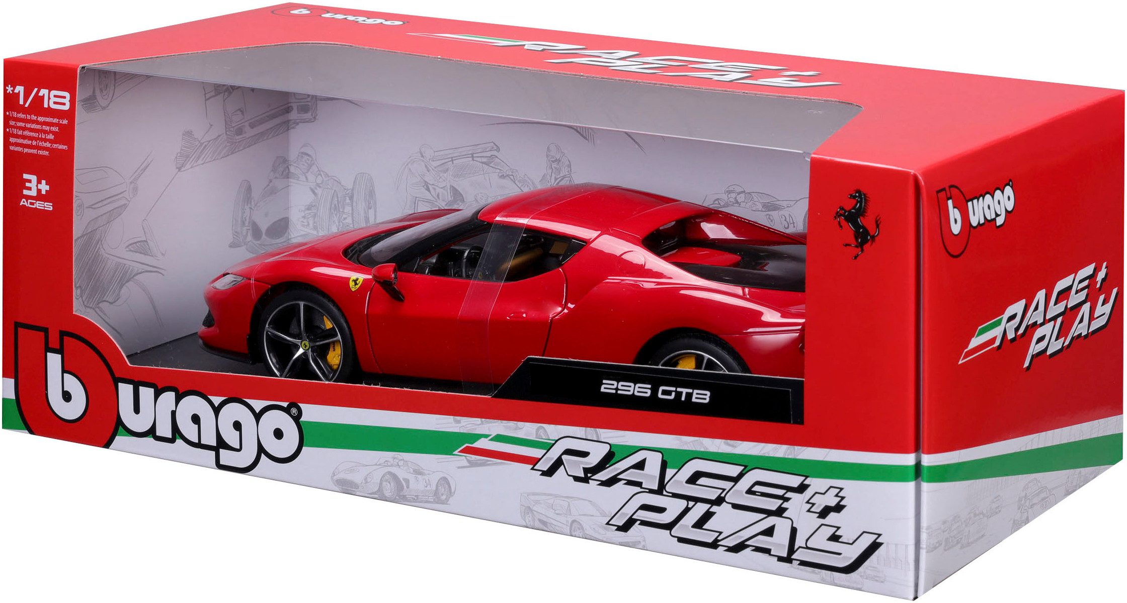 Bburago Auto op schaal R&P Ferrari 296GTB