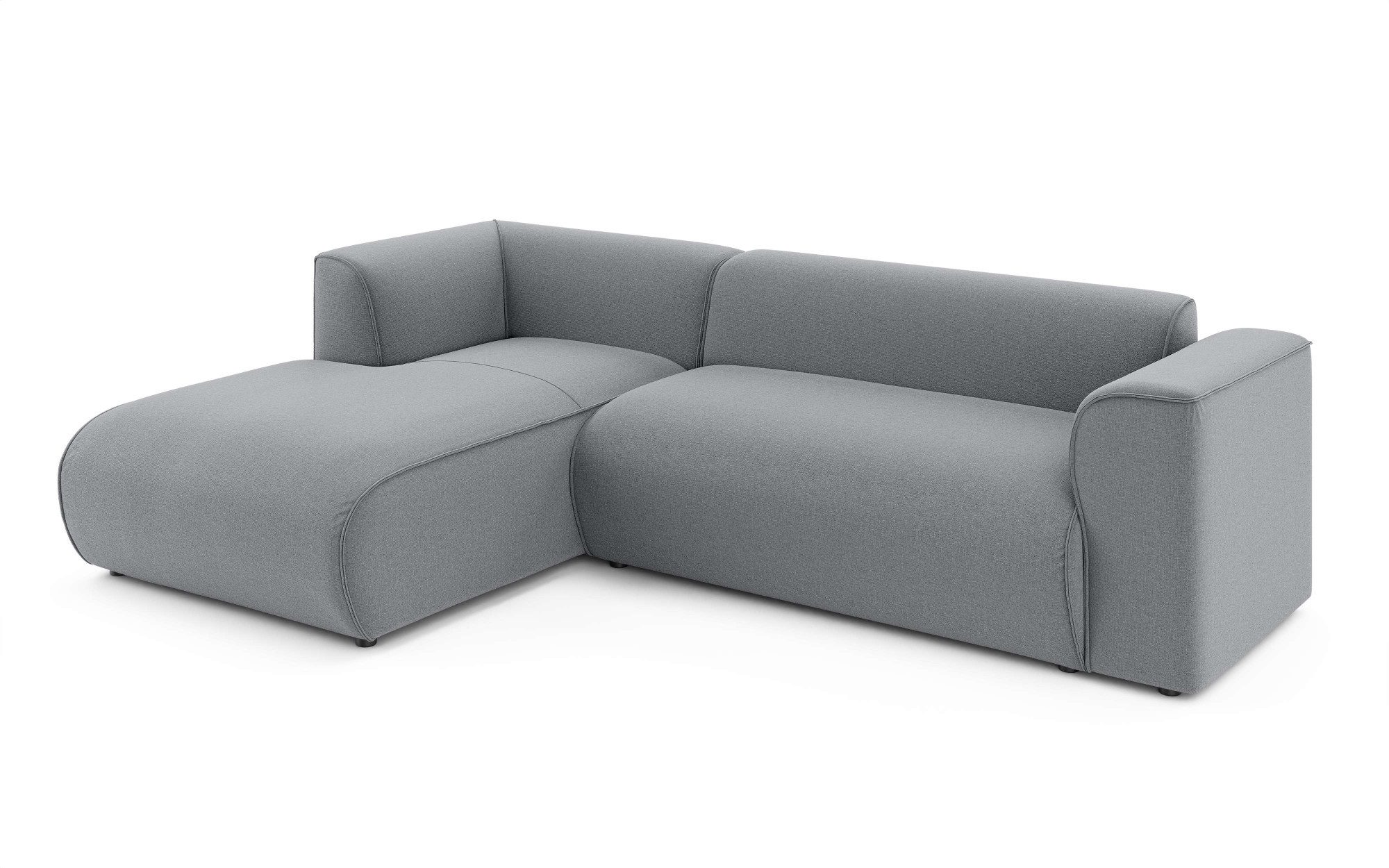 INOSIGN Hoekbank MERID L-vorm (257 cm), tijdloos & stijlvol ontwerp Uitgebreid gepolsterd, in cord, chenille en structuur