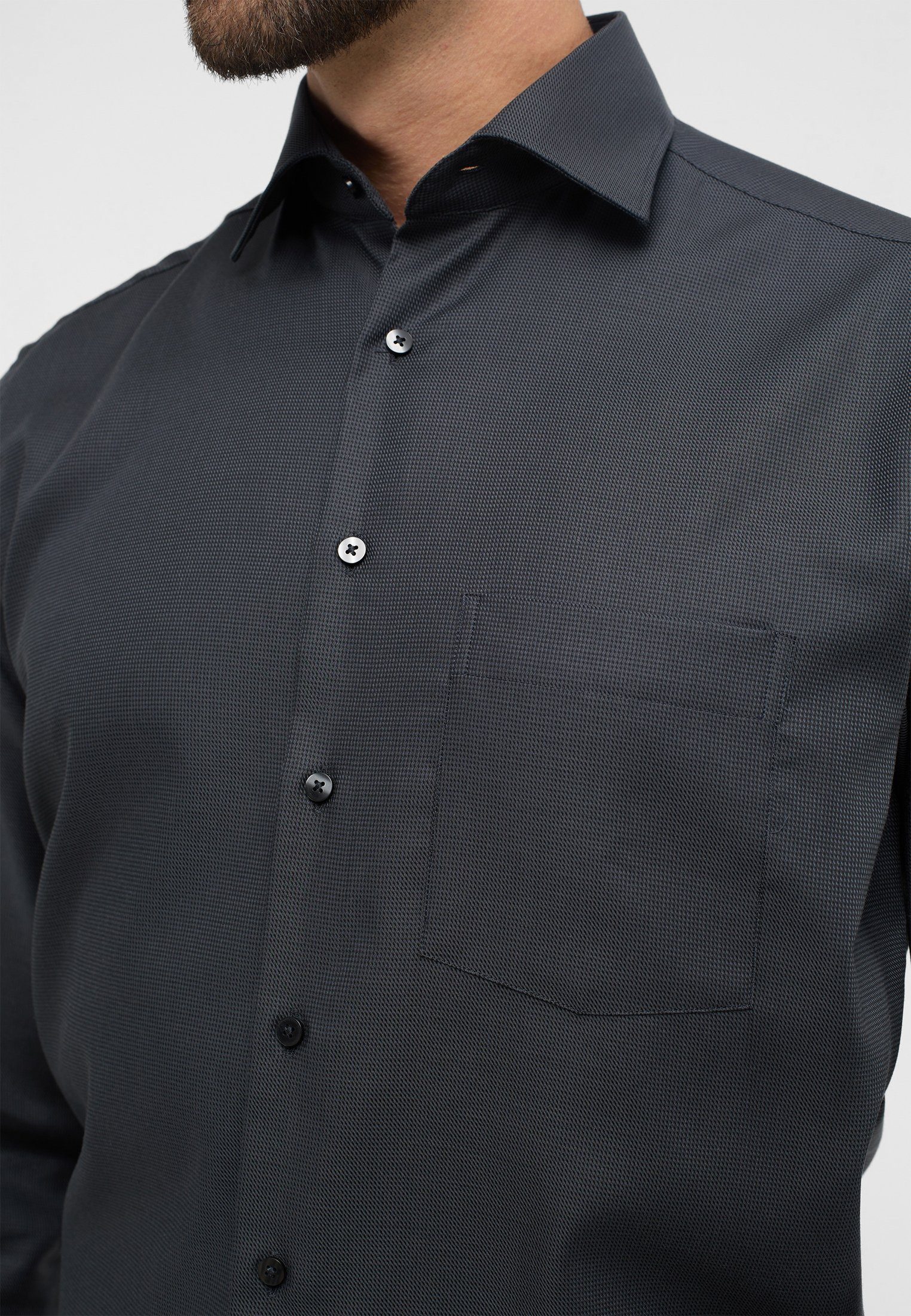 Eterna Overhemd met lange mouwen MODERN FIT NON IRON (strijkvrij)