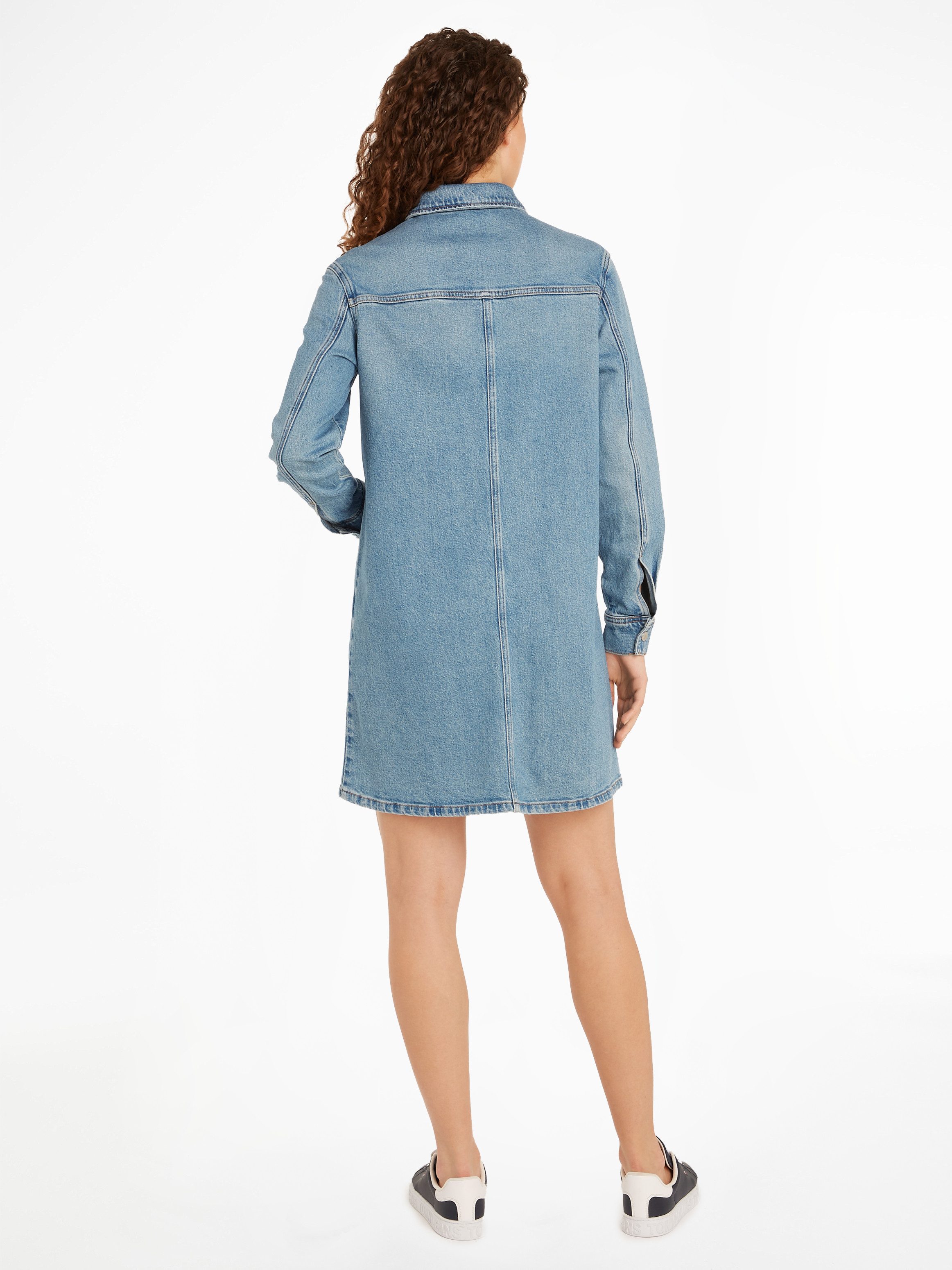 TOMMY JEANS Blousejurk ALINE LS DRESS CH6119 EXT