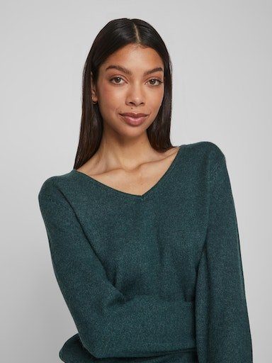 Vila Trui met V-hals VIRIL V-NECK L/S KNIT TOP - NOOS
