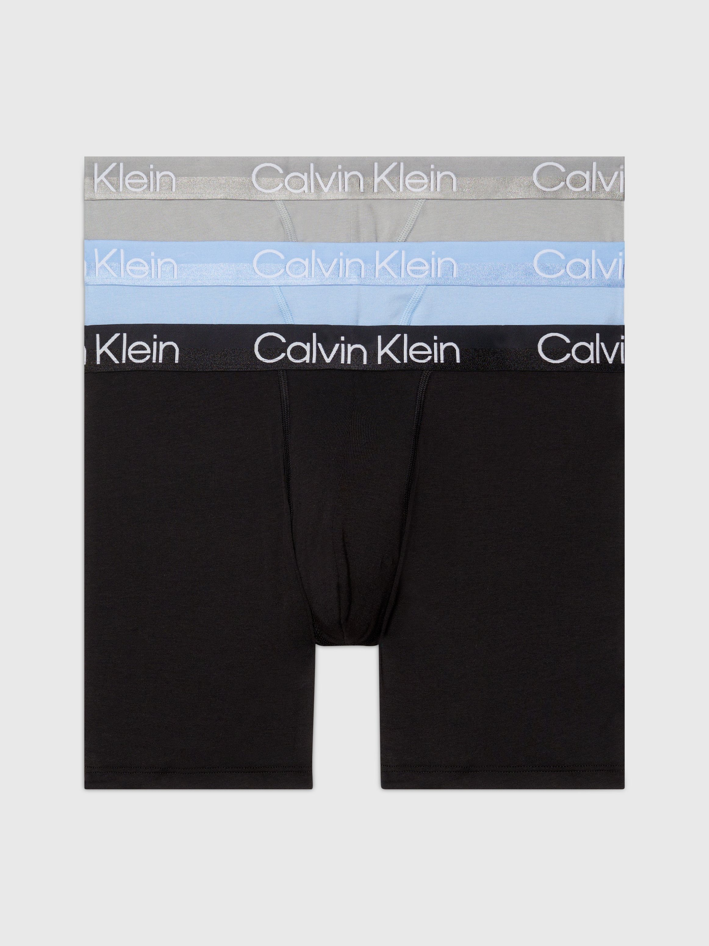 Calvin Klein Boxershort met langere pijpen (set, 3 stuks) heren strakke boxershorts maat S (48) multicolor