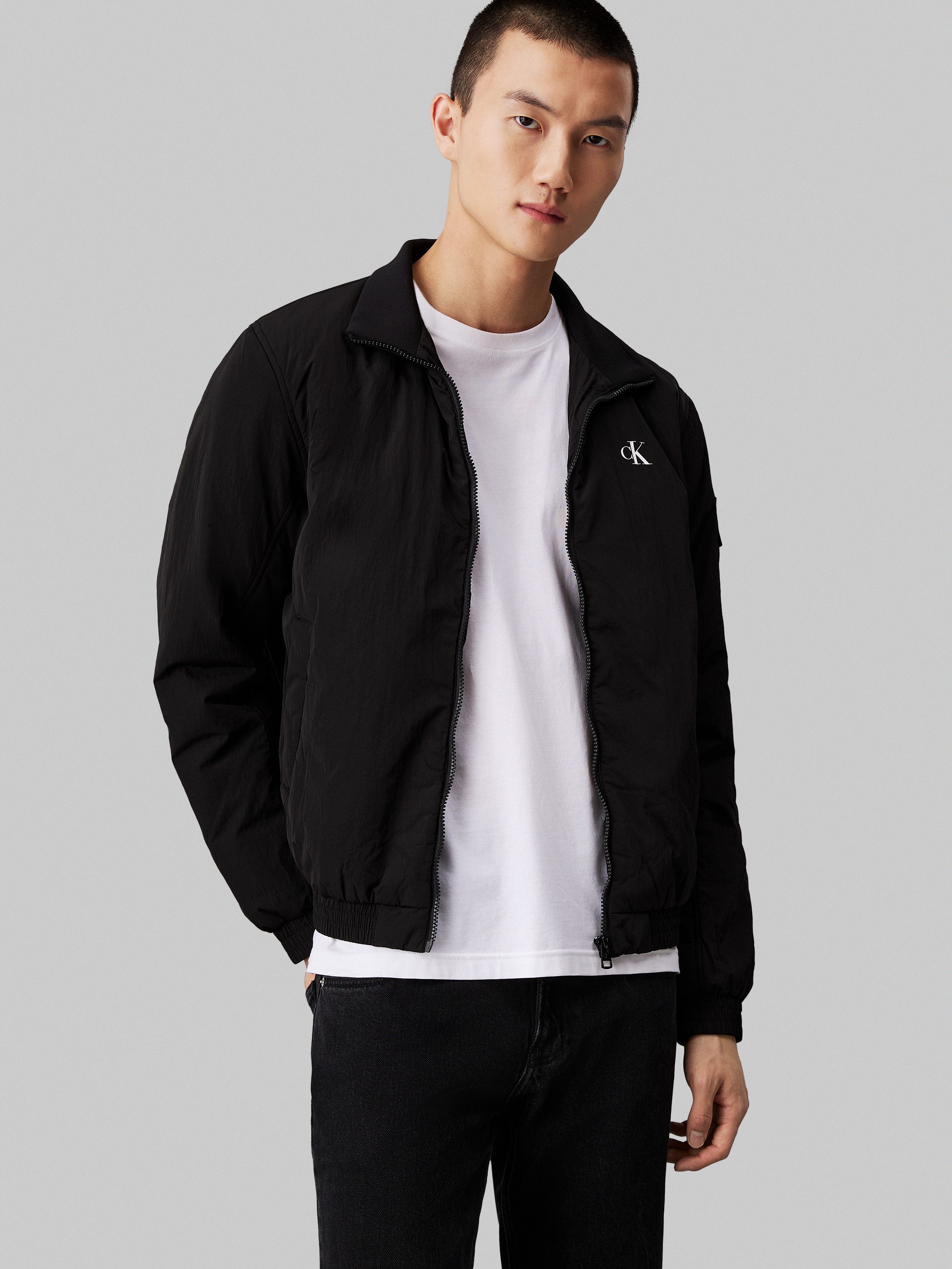 Calvin Klein Blouson PADDED HARRINGTON met gestempeld logo
