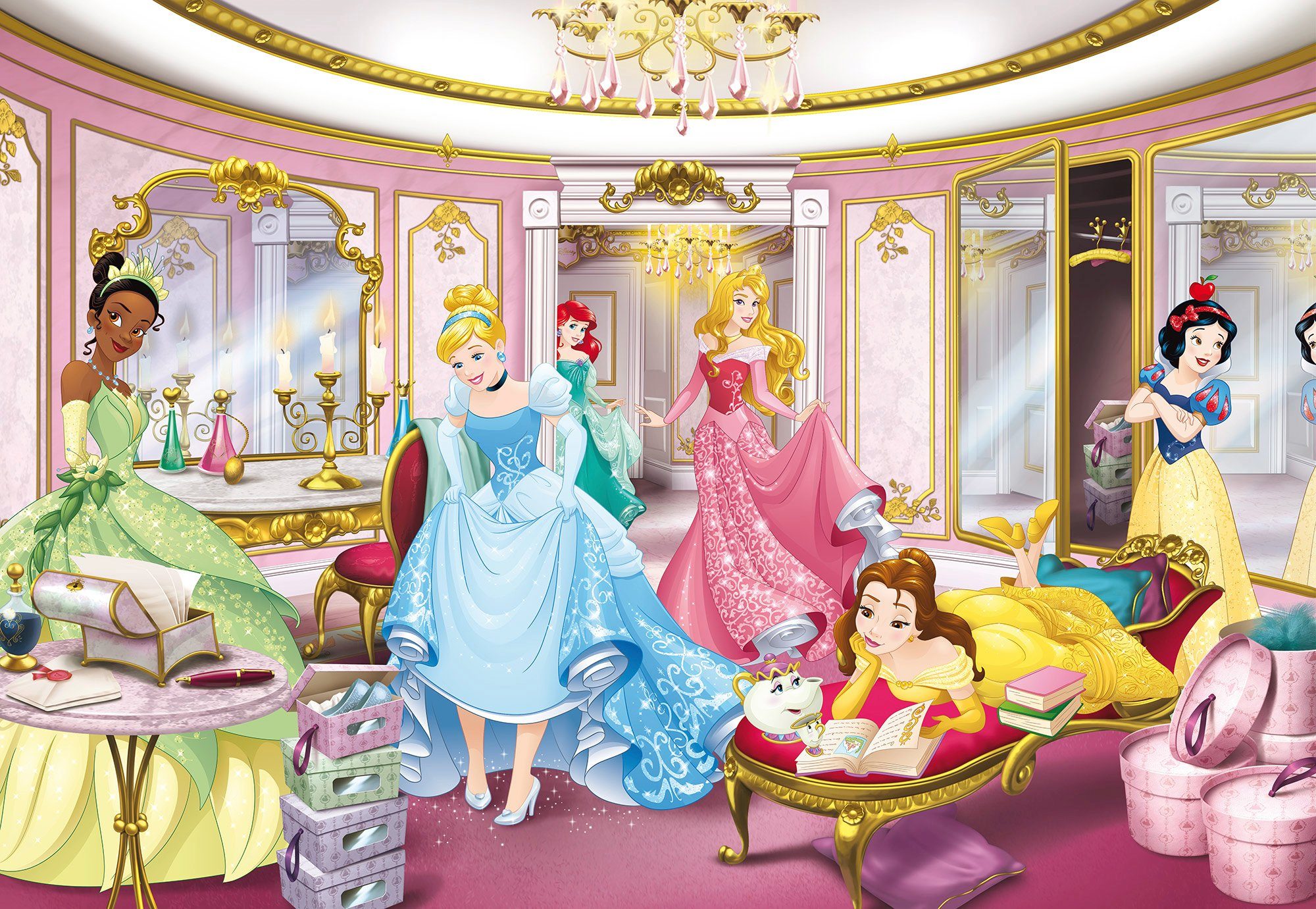 Komar Fotobehang Princess Mirror - Afmeting 368 x 254 cm (set)