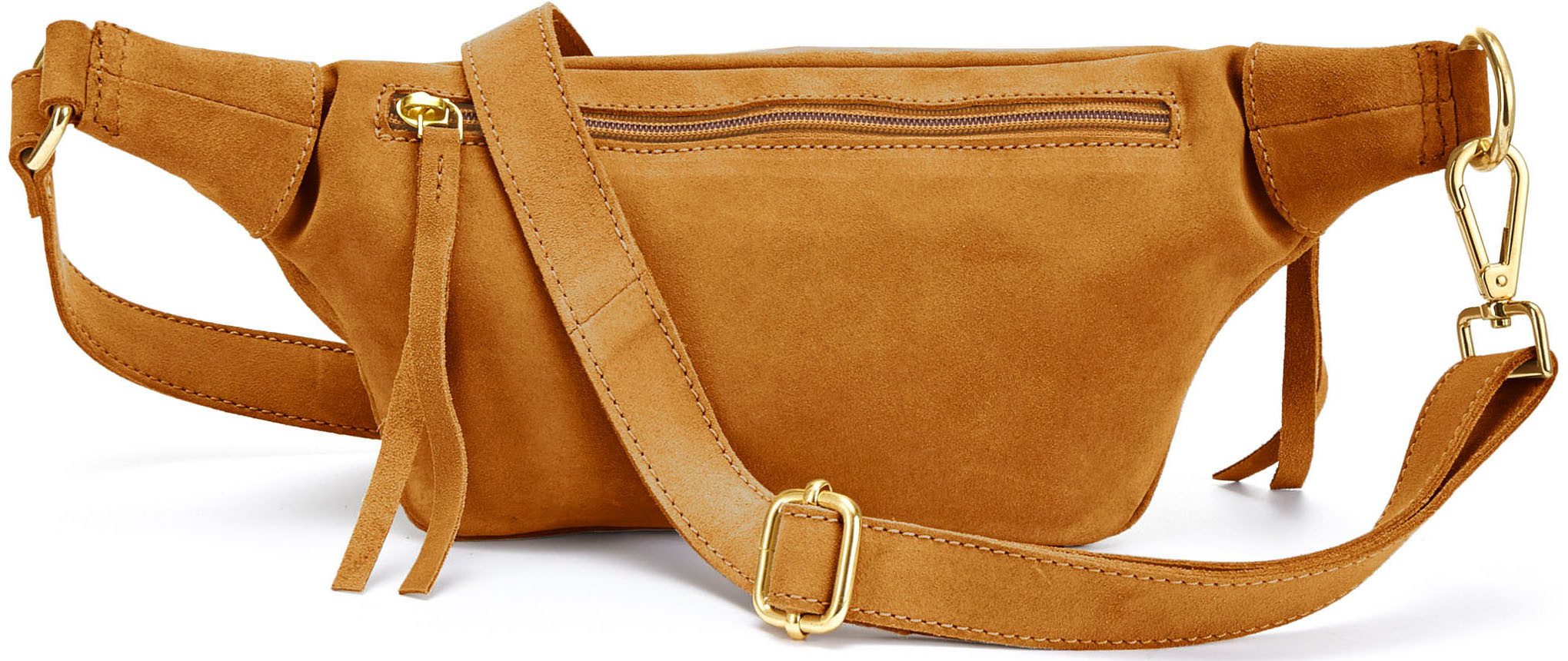 Elbsand Buiktasje Schoudertas van leer, borsttas, schoudertas, crossbody bag