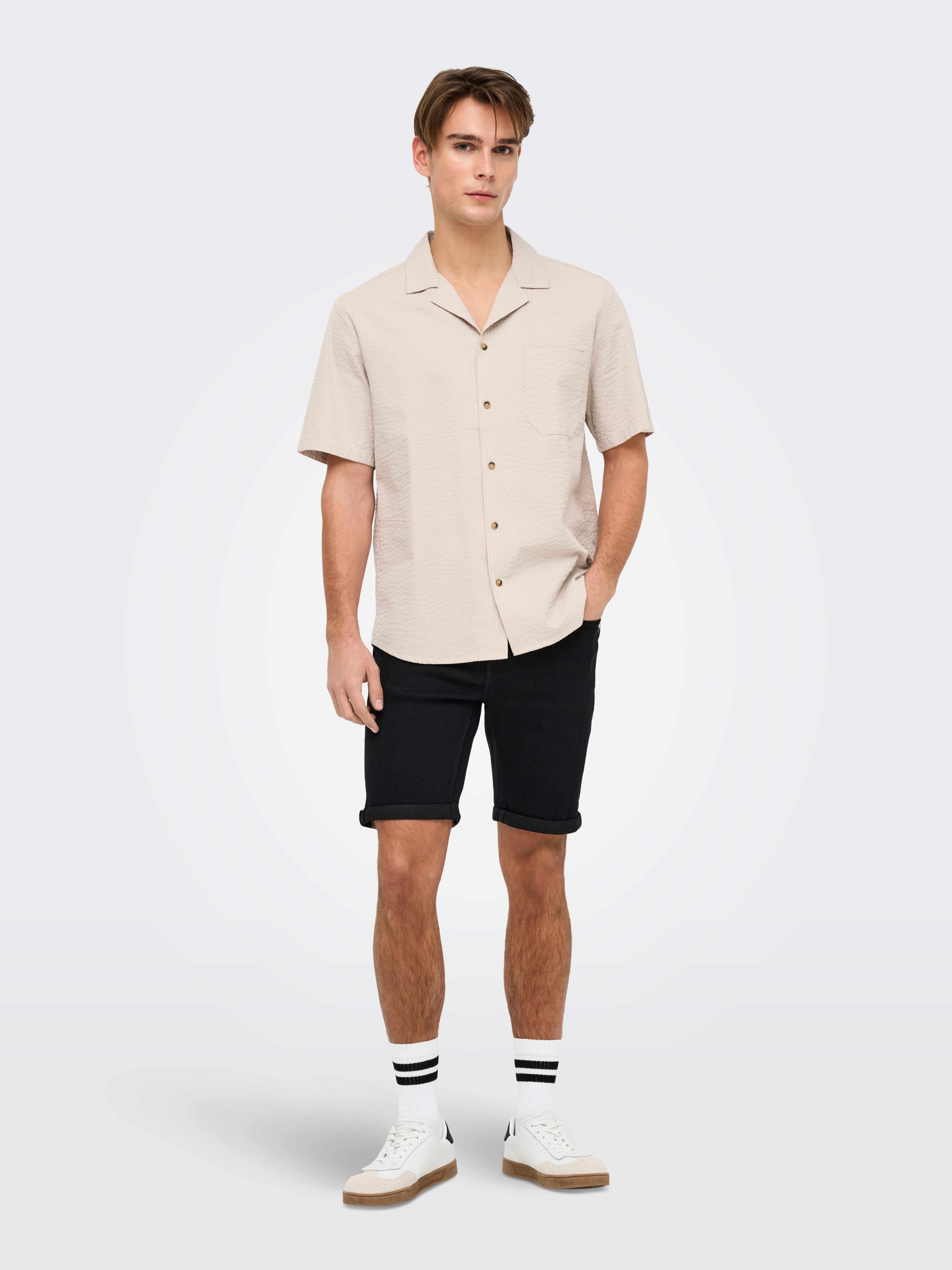 ONLY & SONS Short ONSPLY BLKD 9041 PIM DNM SHORTS