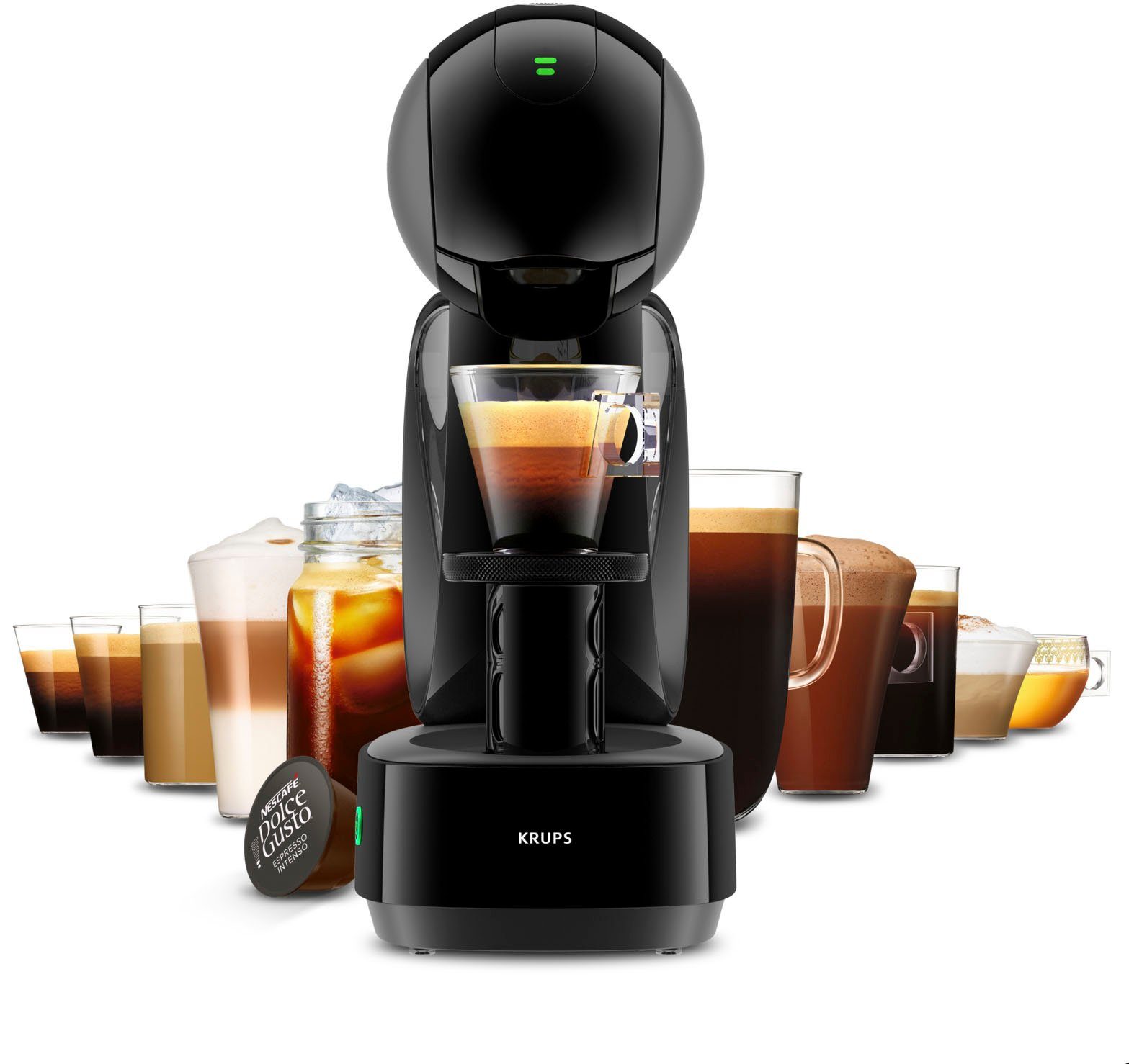 Nescafé Dolce Gusto Koffiecapsulemachine KP2708 Infinissima Touch Automatic, incl. 3 pakken dolce gusto flat white t.w.v. €17,97 (adviesprijs)