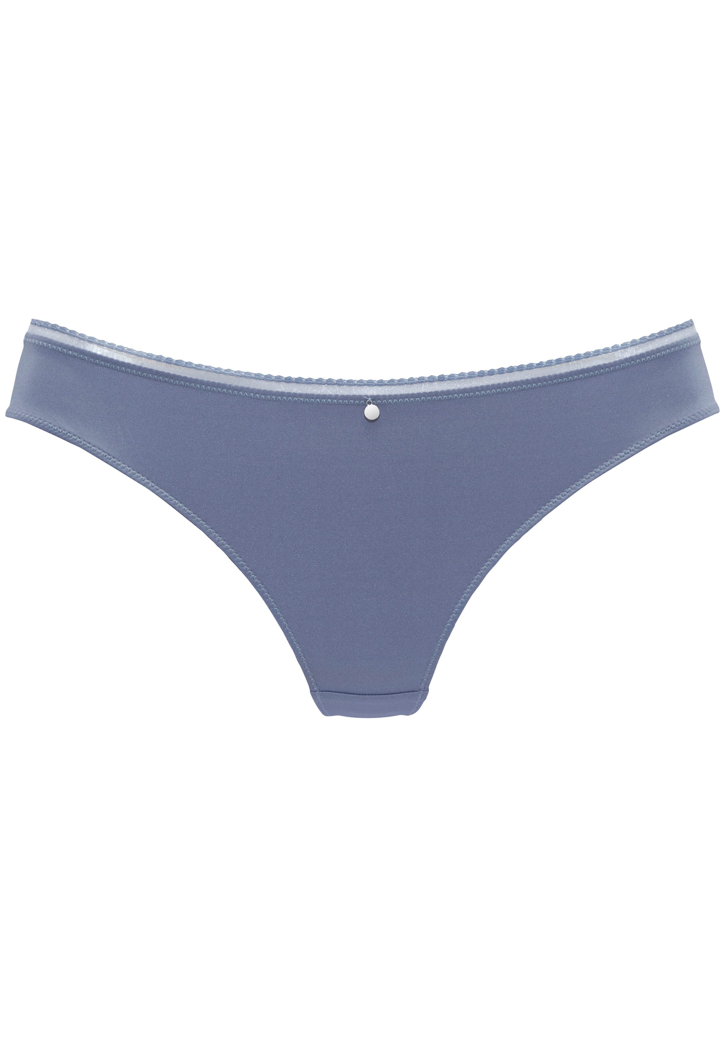 s.Oliver RED LABEL Beachwear String Pauline met fijne kant en zacht microtouch-materiaal