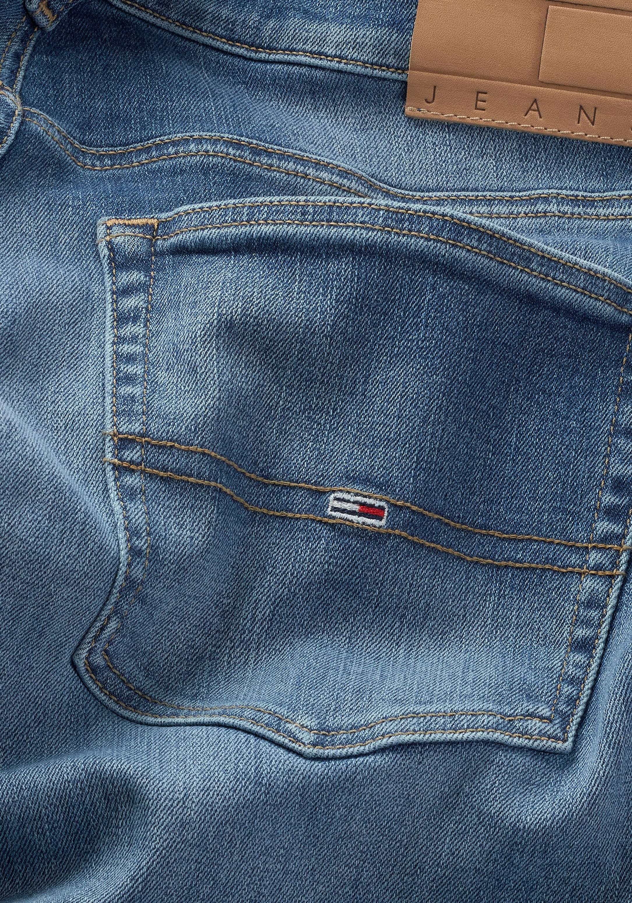 TOMMY JEANS Slim fit jeans SCANTON SLIM met gestempeld logo