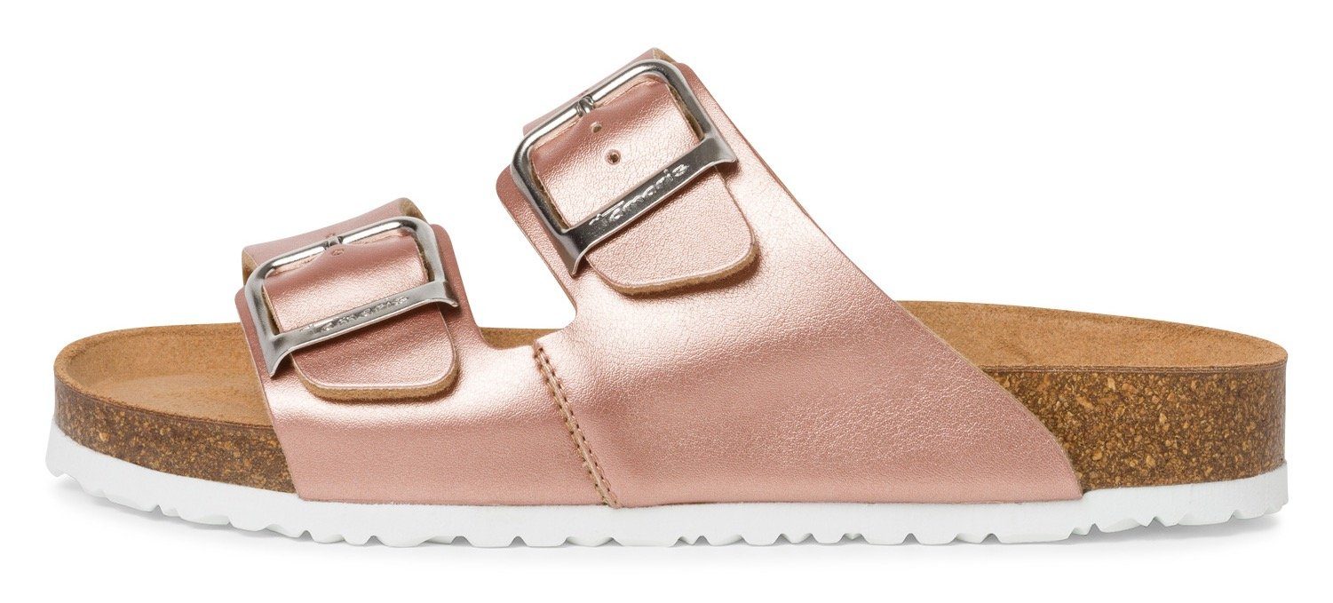 Tamaris Slippers zomerschoen, slippers met gepolsterde binnenzool