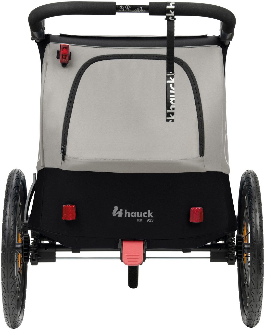 Hauck Kinderen fiets aanhanger 2in1 Bike Trailer und Buggy Dryk Duo Plus, black