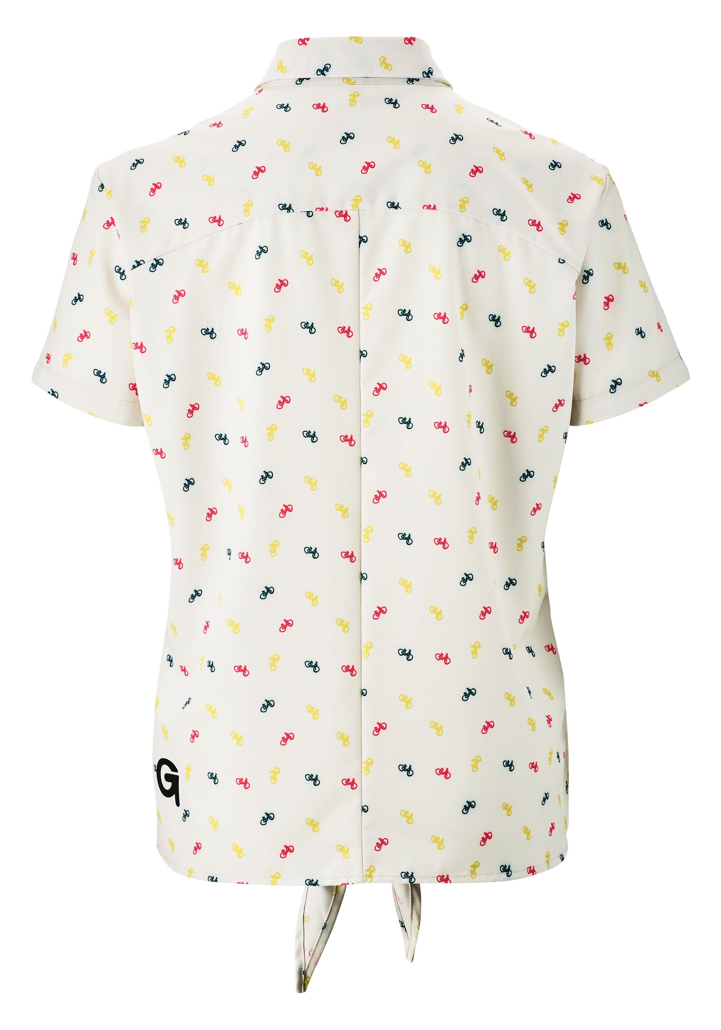 Gonso Fietsshirt MOLVENO Breedte-reguleerbare zoom door modieus bind-element