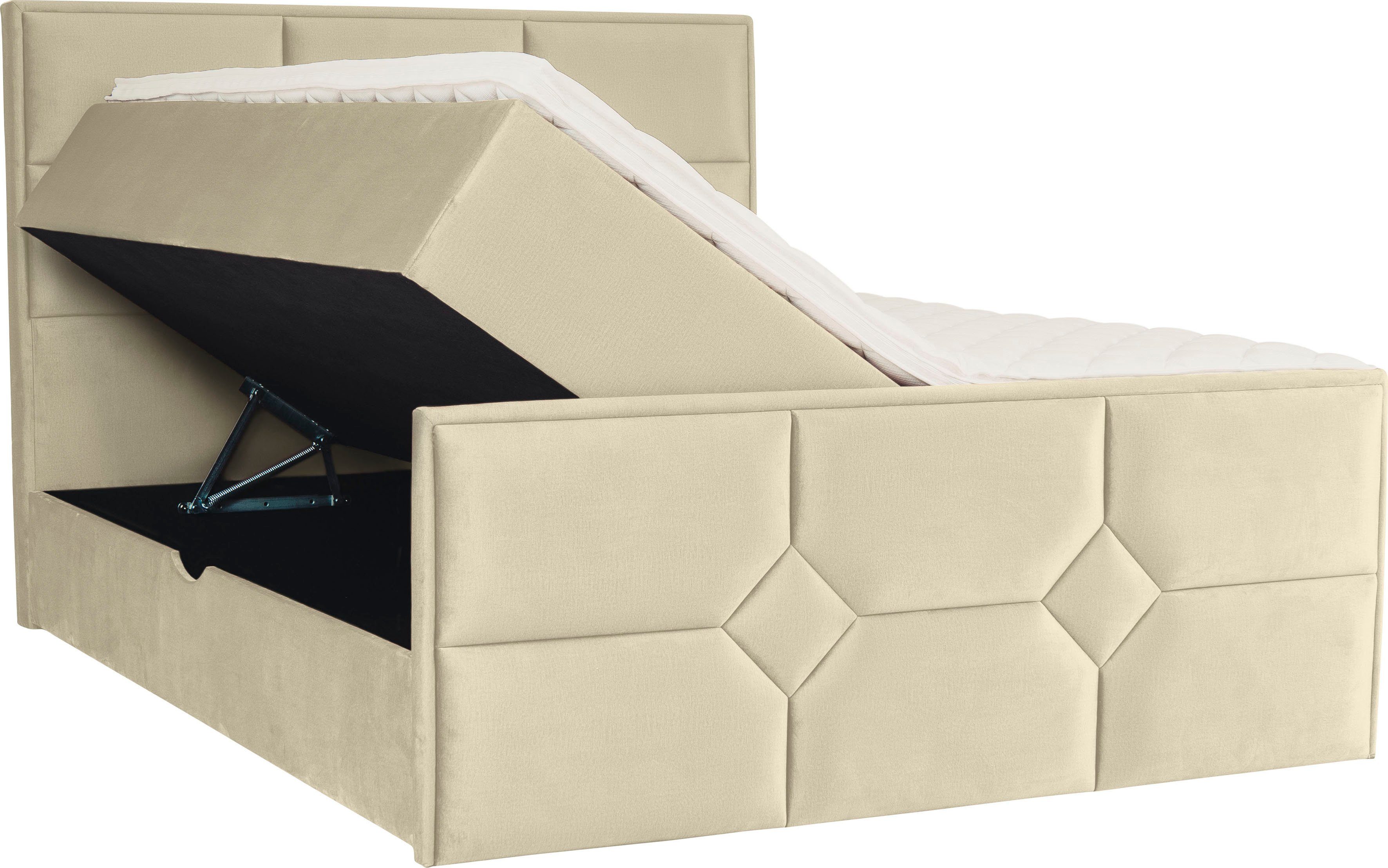 Leonique Boxspring Ambre met pocketveringsmatras