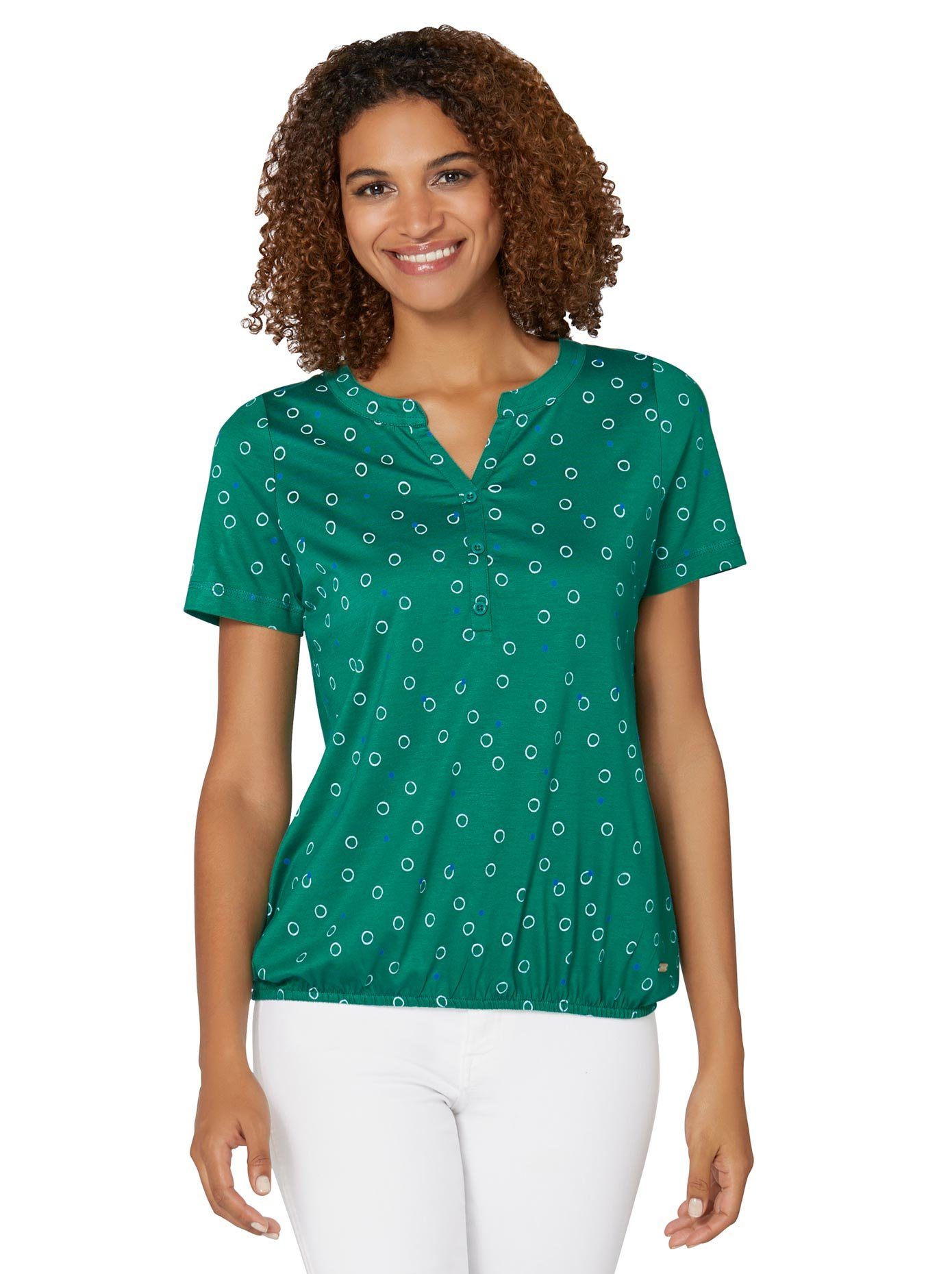 Casual Looks Shirt met print Shirt (1-delig) dames shirts maat 36 groen
