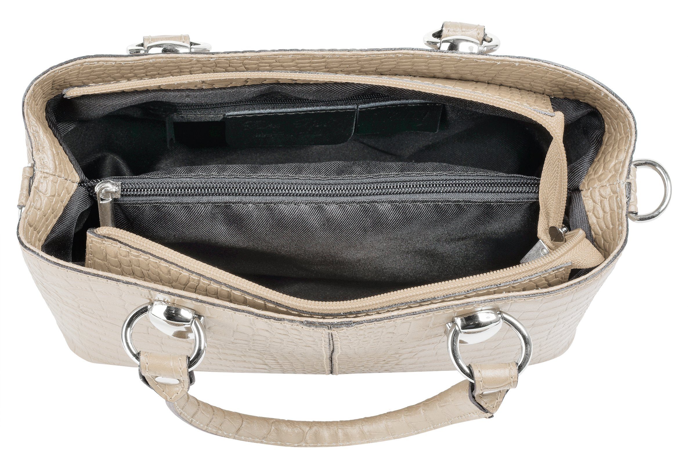 Cluty Schoudertas echt leer, made in italy