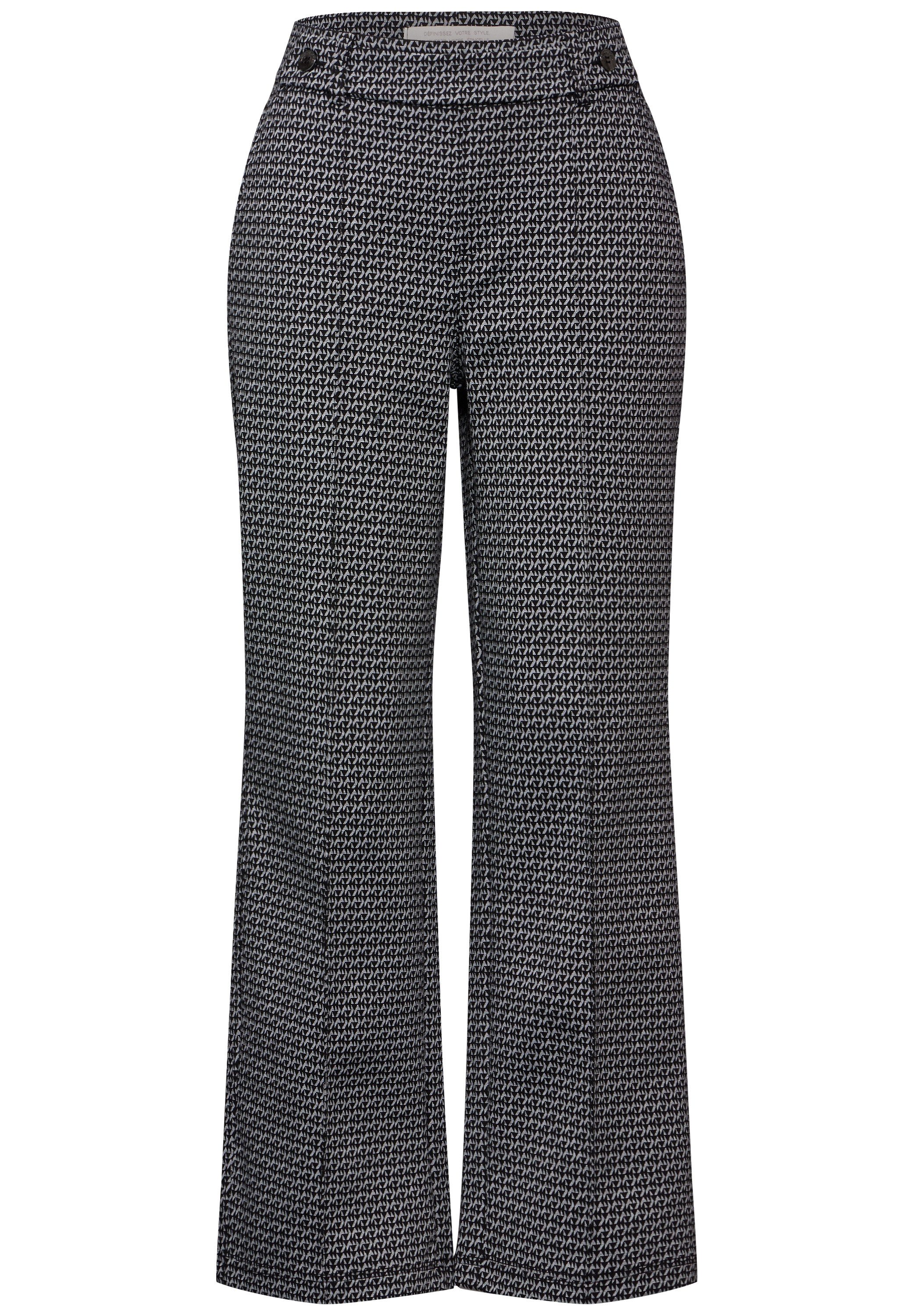 STREET ONE Stoffen broek met jacquardmotief