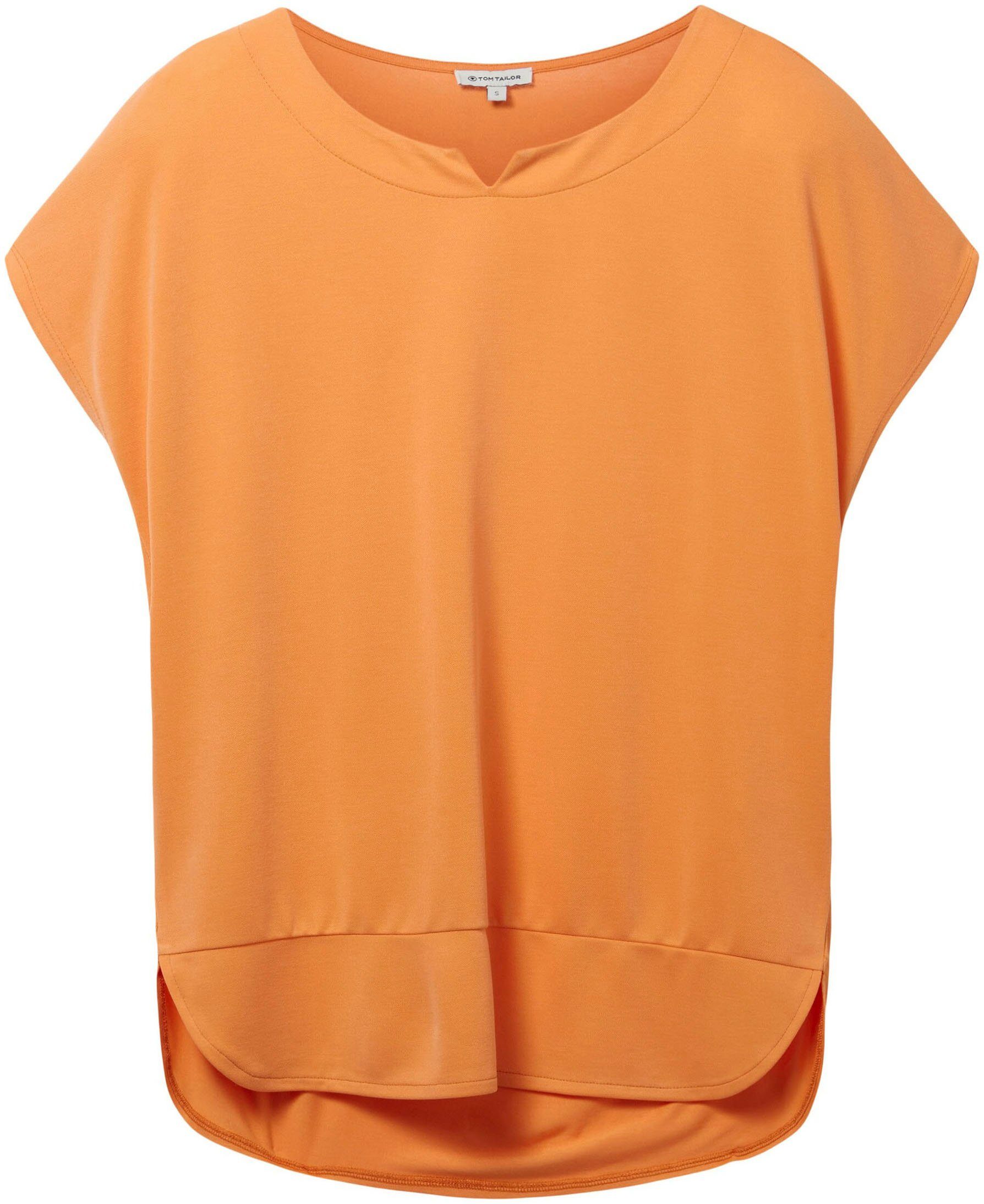 Tom Tailor T-shirt met geraffineerde halsuitsnede