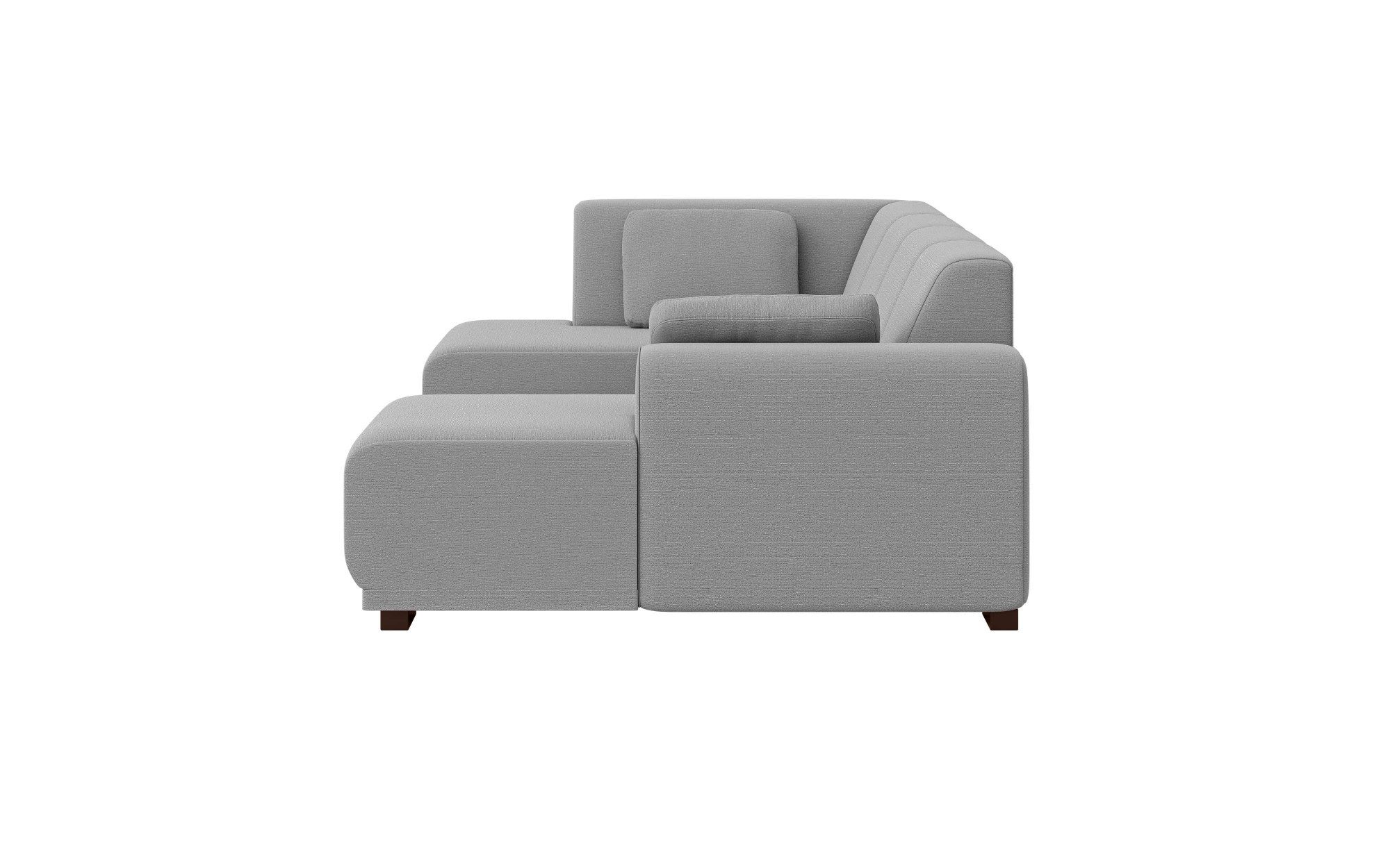 Home affaire Zithoek BORNHOLM U-vorm met chaise longue rechts/links, B/D/H: 300/162/85 cm U-vorm met golvende ondervering, chaise longue rechts of links bestelbaar