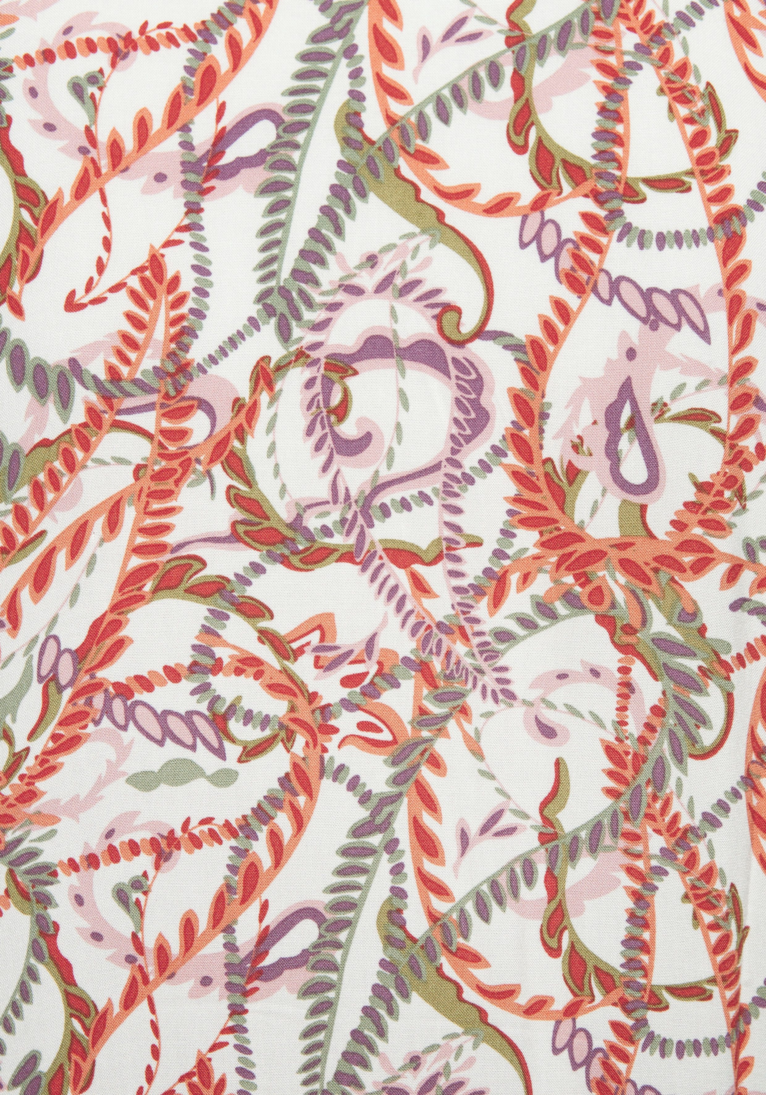 Lascana Maxi-jurk met all-over print en volants, lange mouwen, jurk met print, casual-chic