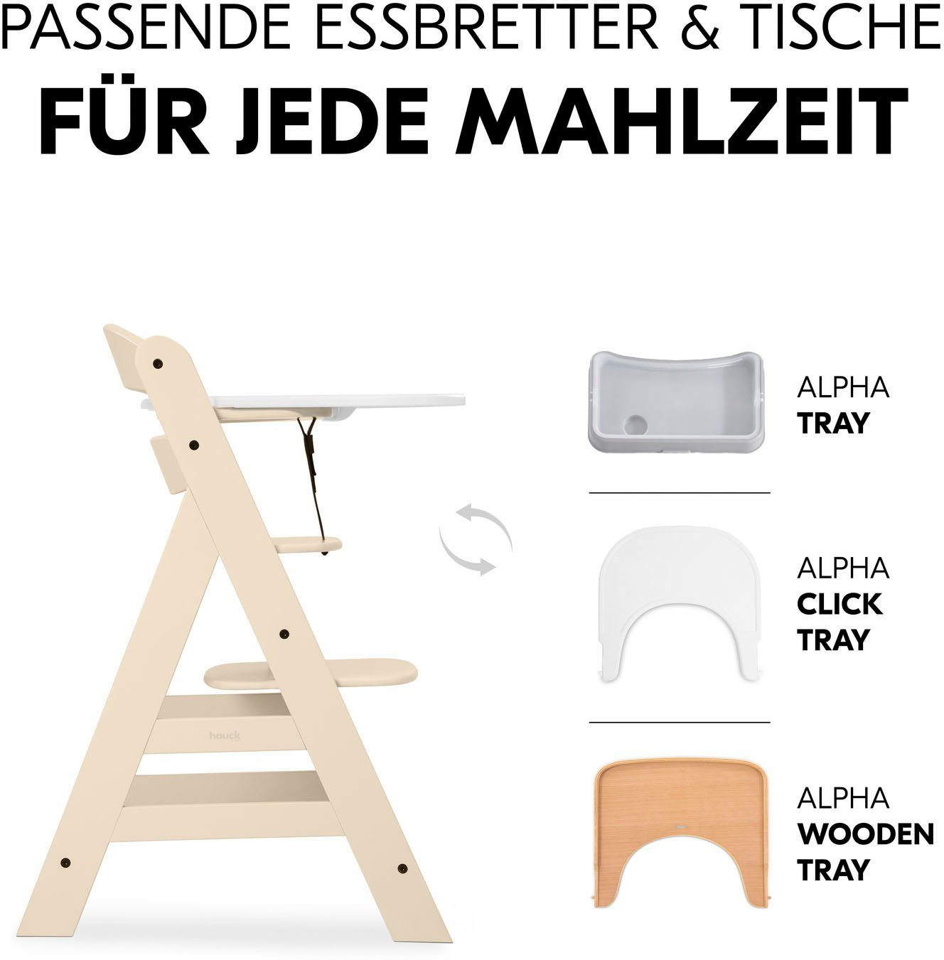 Hauck Kinderstoel Alpha+, Vanilla FSC®- beschermt bos - wereldwijd