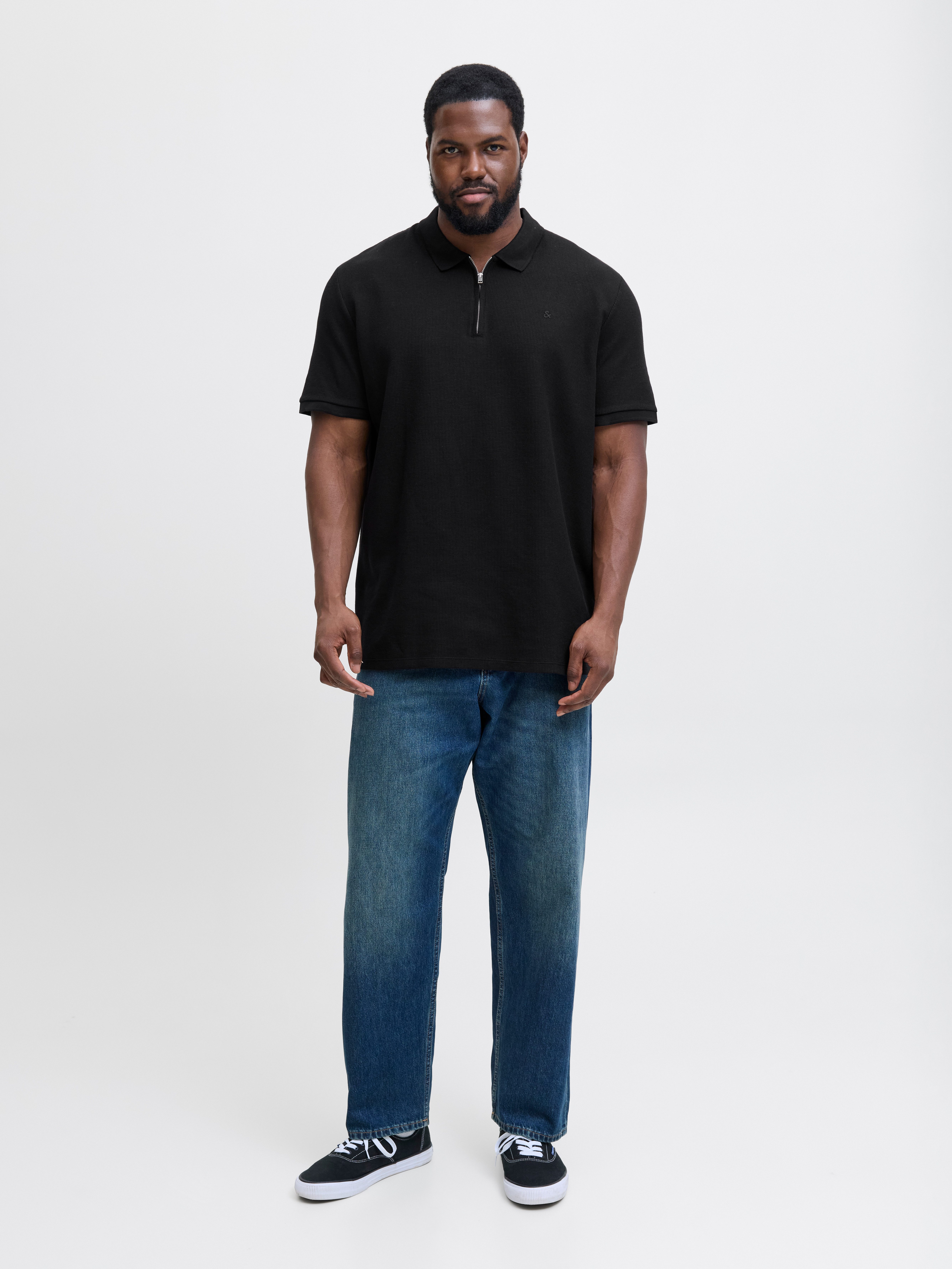 Jack & Jones PlusSize Poloshirt JJEAUSTIN ZIP POLO SS NOOS PLS